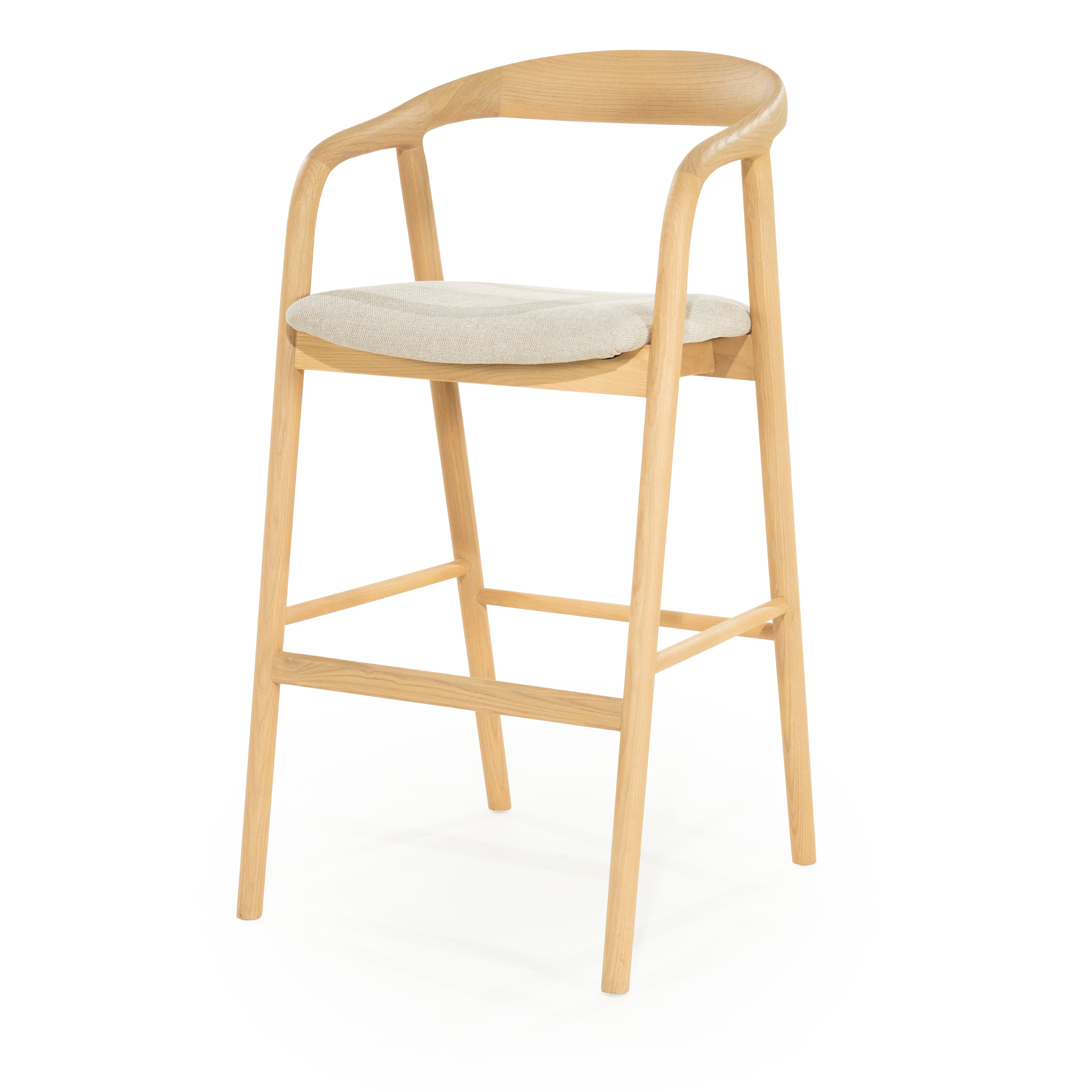 Hocker RAYVEN licht essenhout