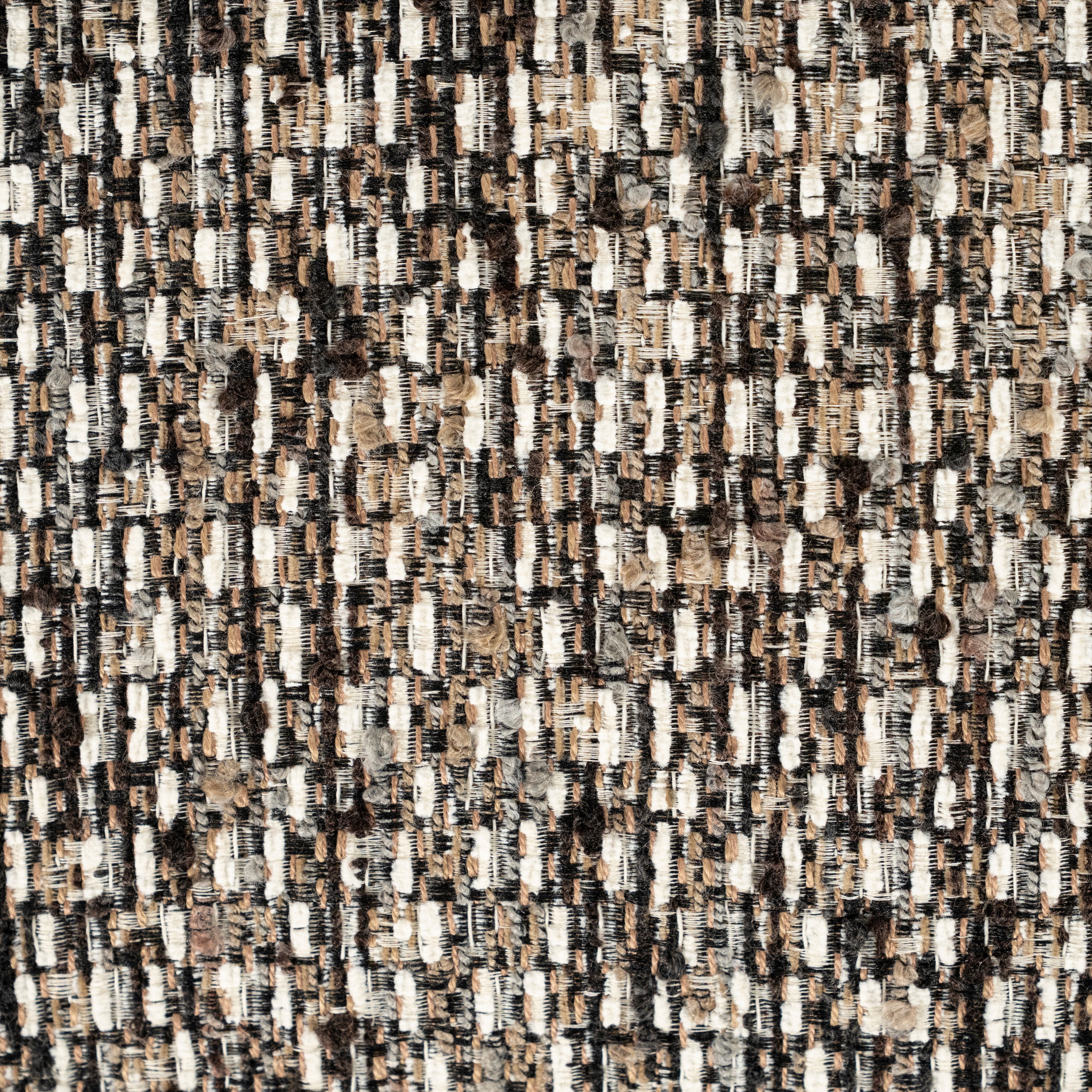 Stuhl TOBIAS grau-braun meliert mit dunkelbraunem Gestell