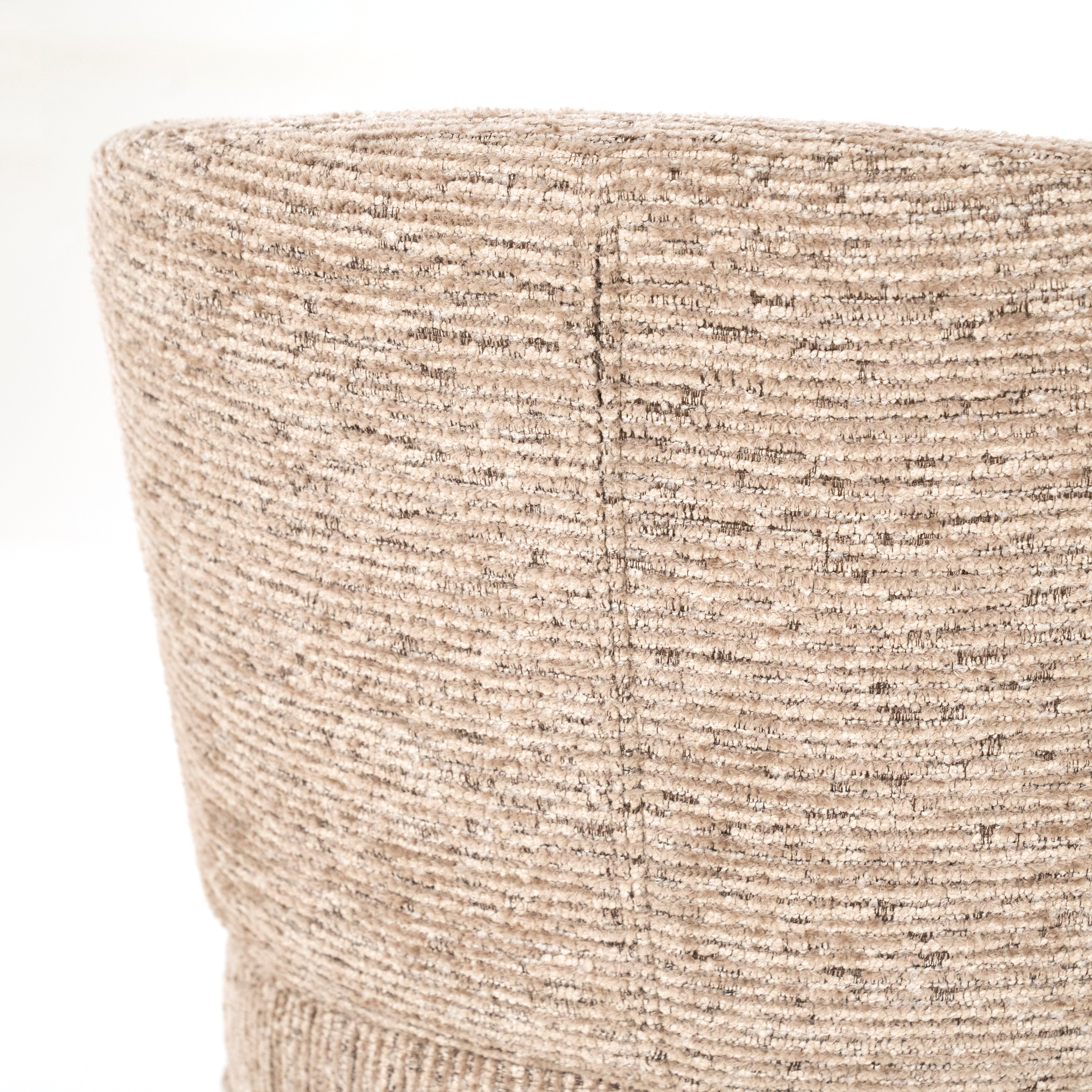 Draaistoel JAYSON taupe met donkerbruine basis