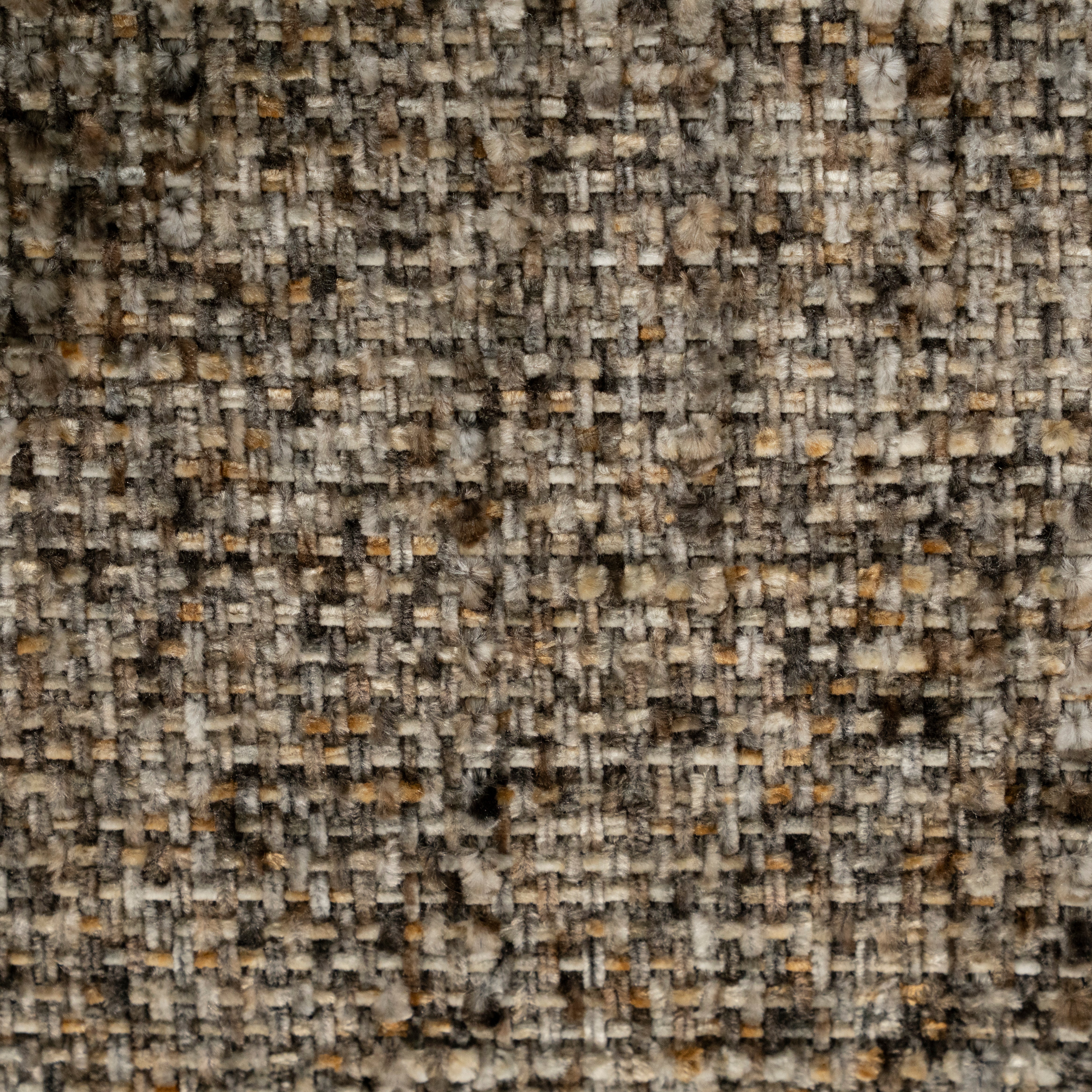 Draaistoel DARCIO grijs-bruin gemêleerd met een donkerbruine basis