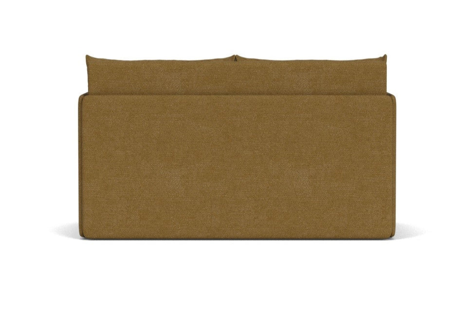 Sofa met slaapfunctie 2-persoons OFFSET mosterdkleurig