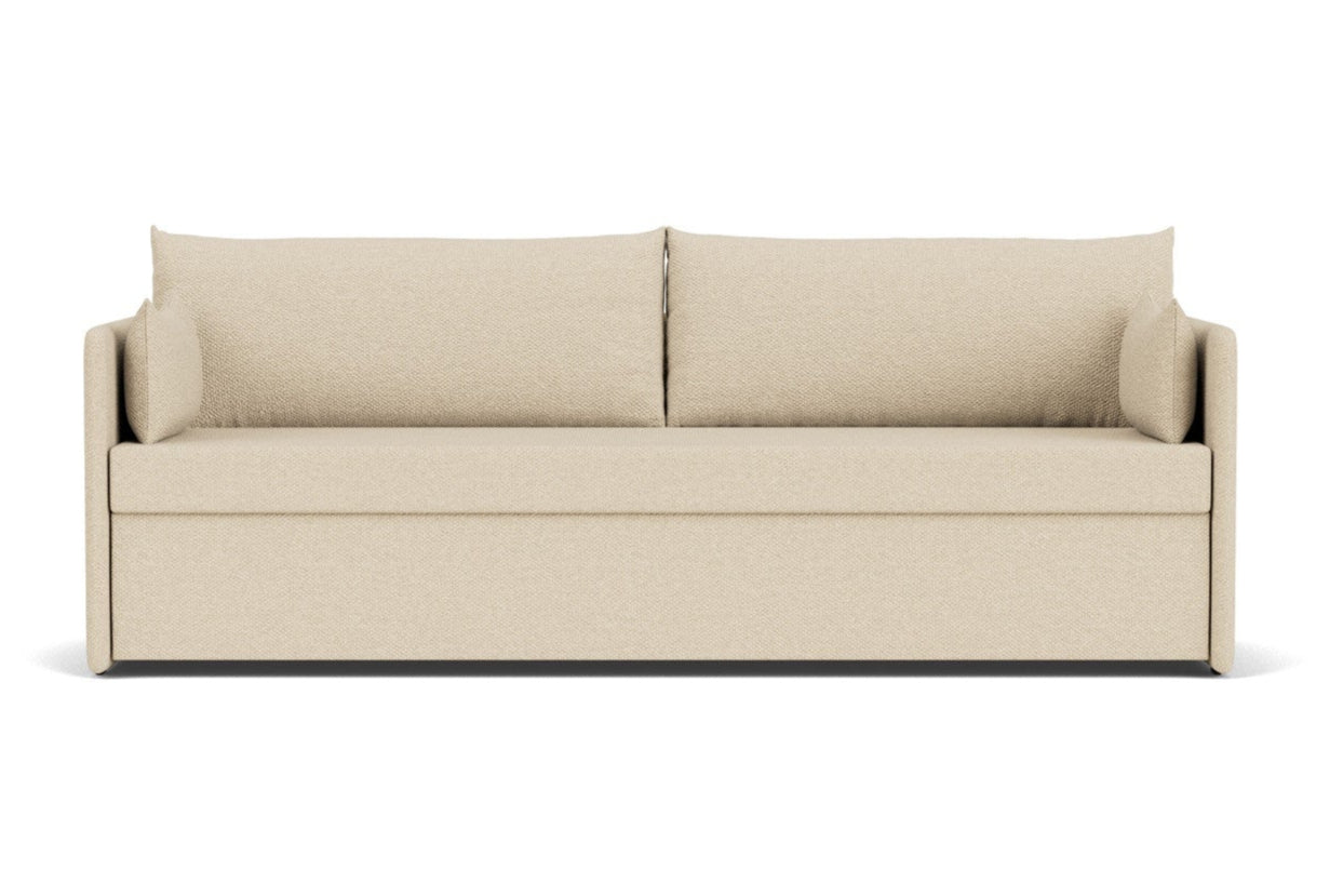 Sofa met slaapfunctie 3-zits OFFSET lichtbeige