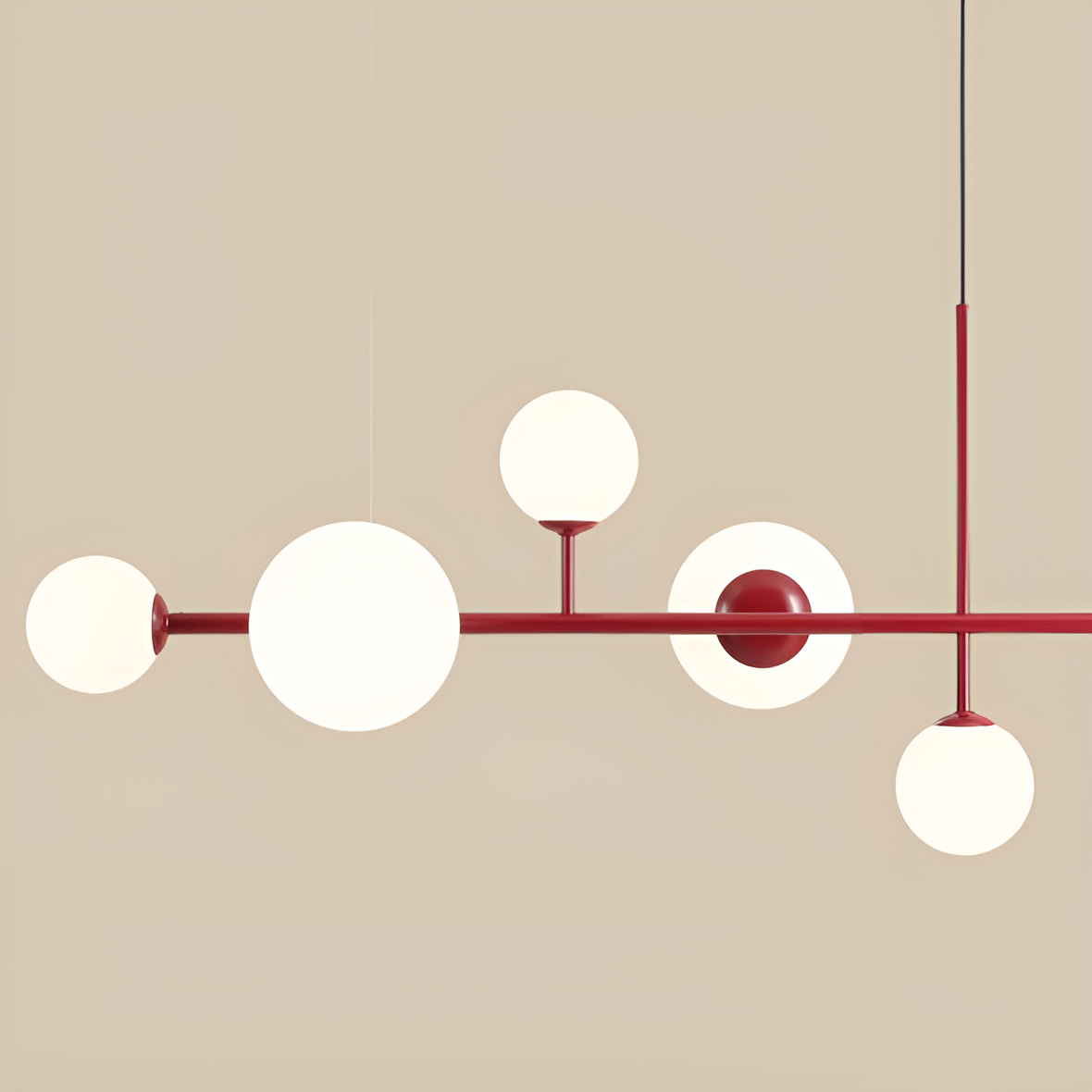 DIONE HEXA Hängelampe rot