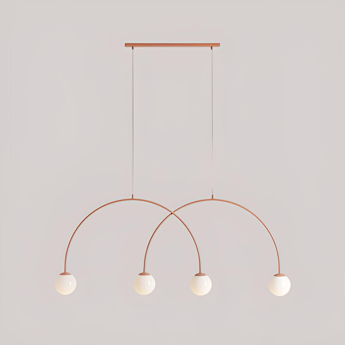 Hanglamp UNA DUO koraalrood
