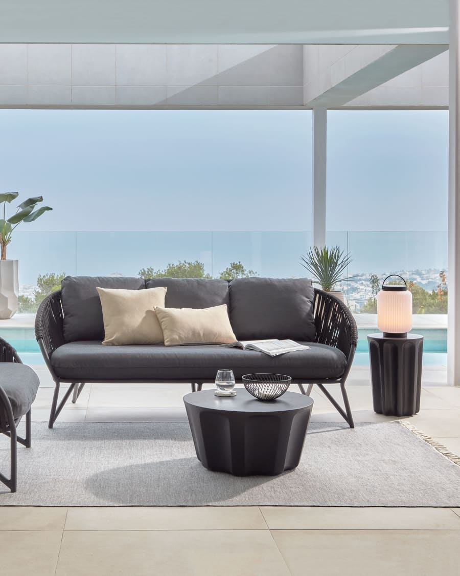 Garden sofa Branie black
