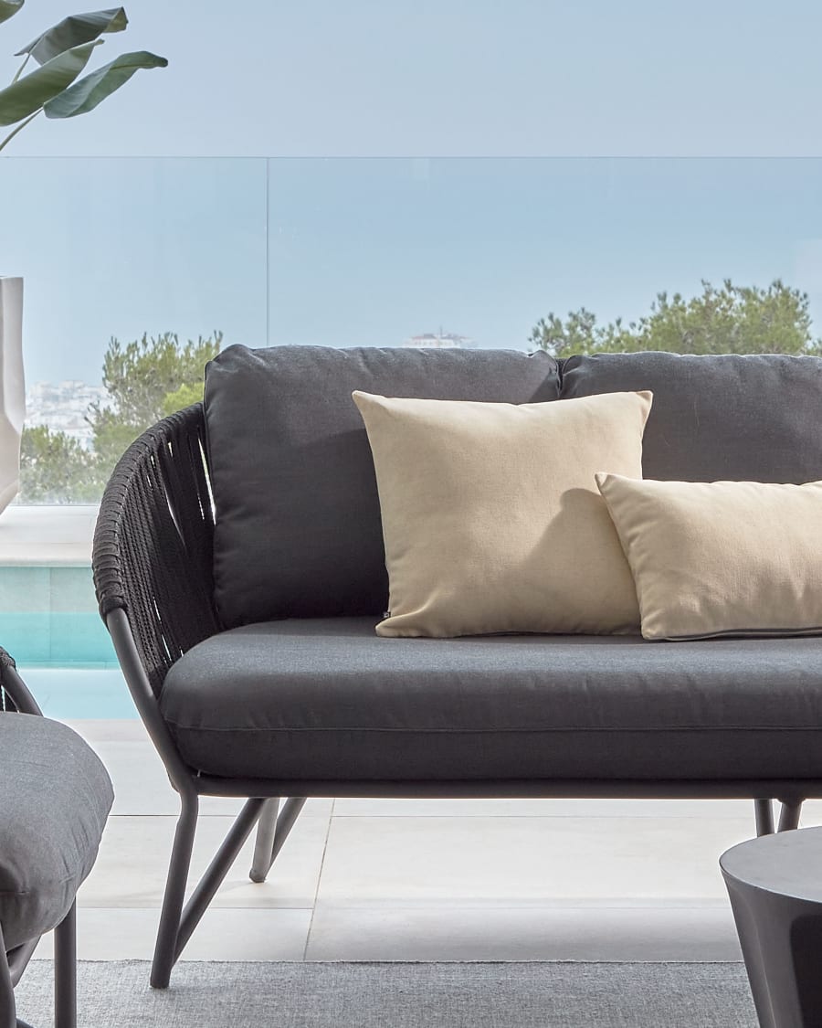 Garden sofa Branie black
