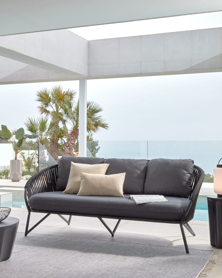 Garden sofa Branie black