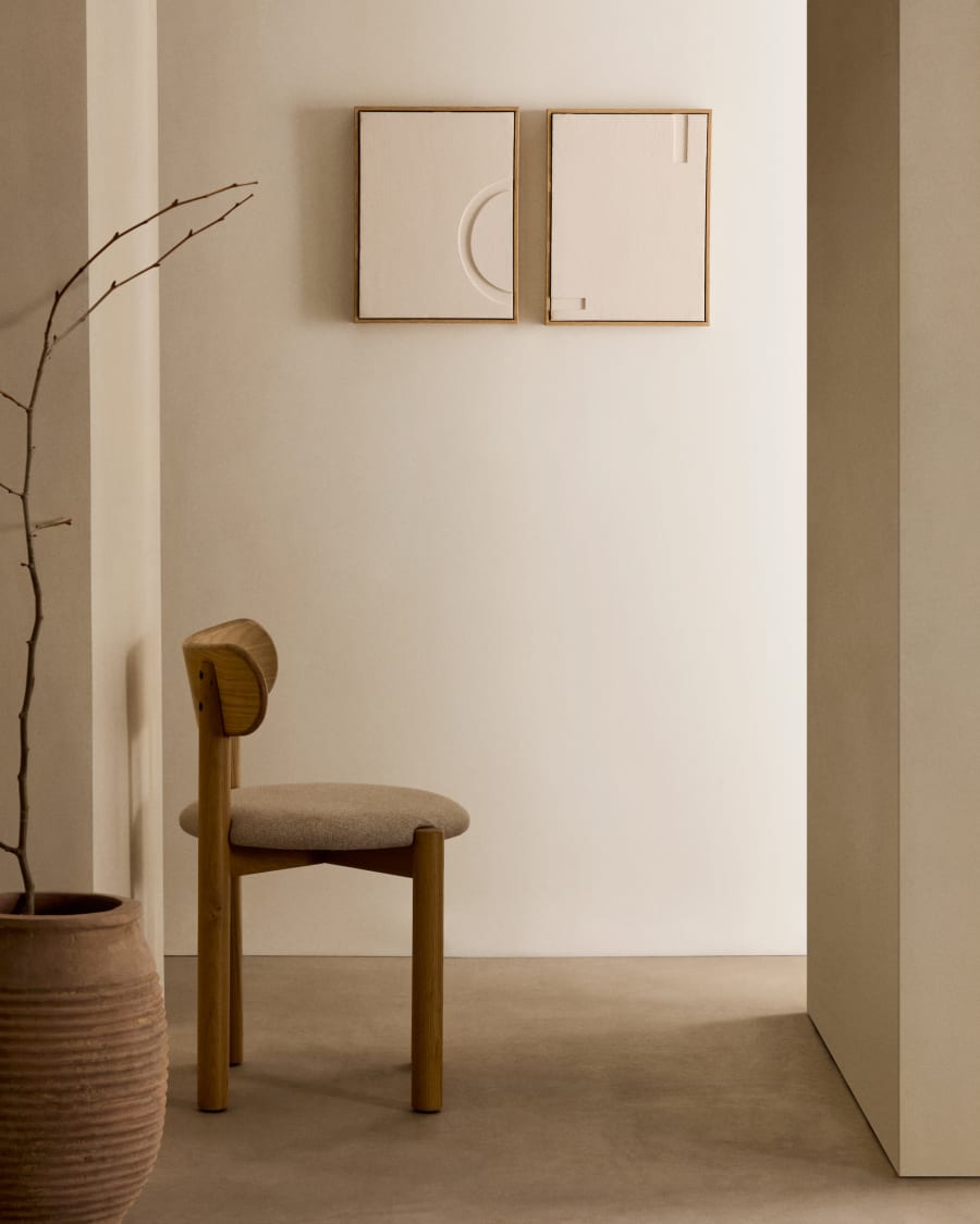 Stoel NEBAI beige chenille