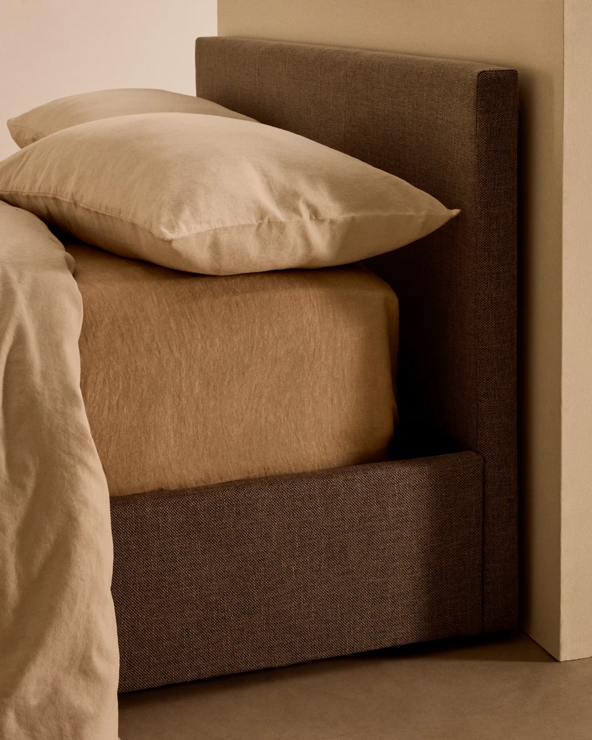 Bed met opbergruimte NAHIRI grijs