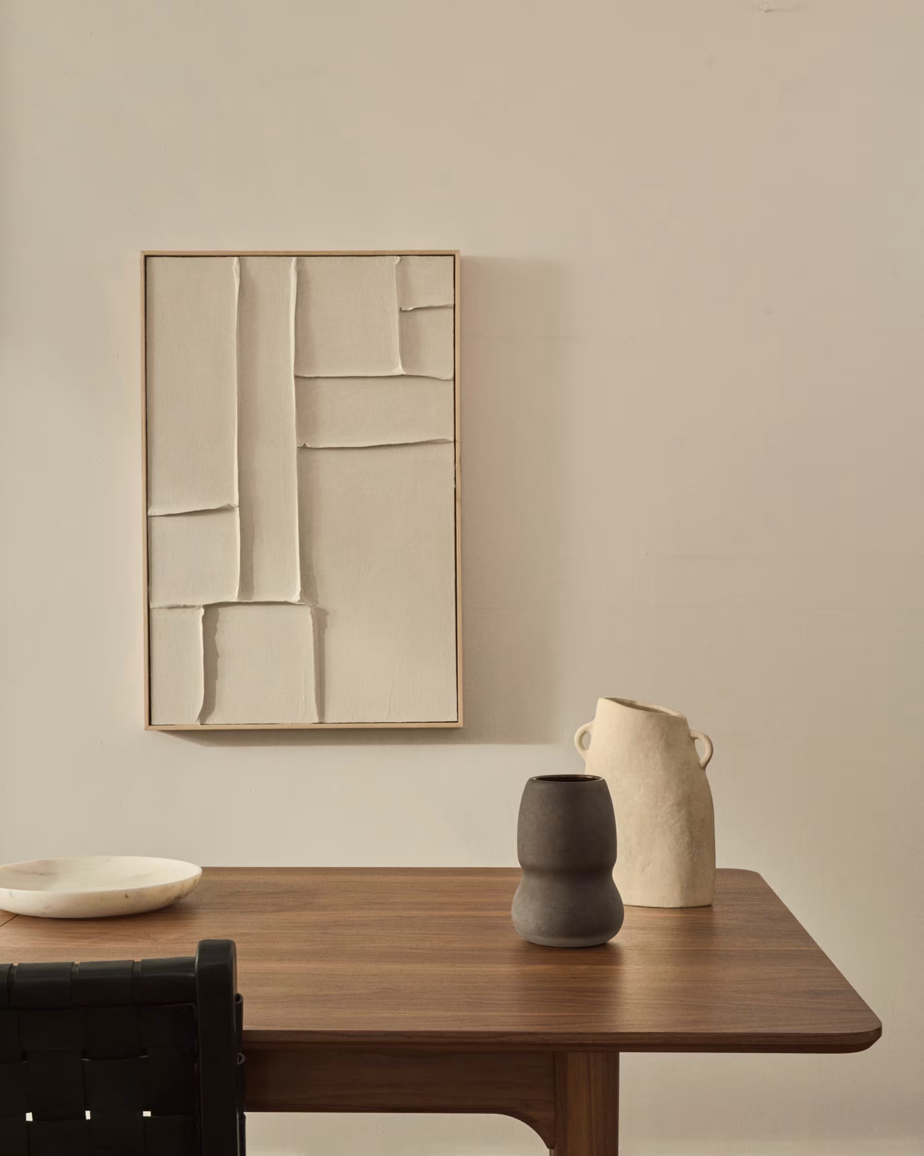 Schilderij KLIS wit canvas