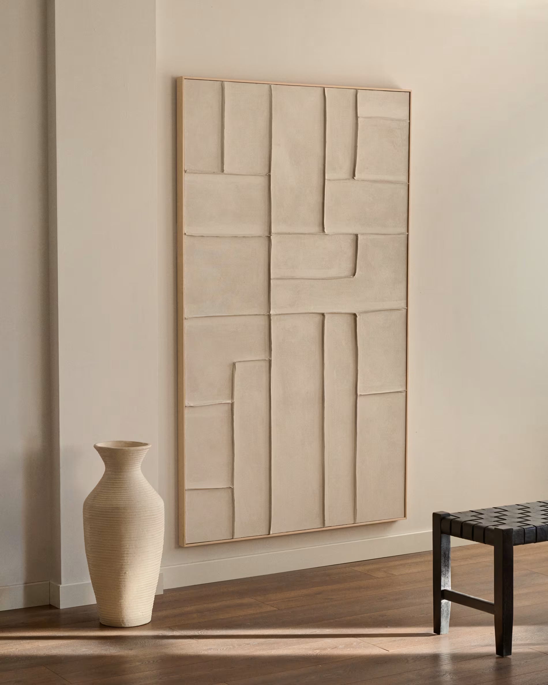 Schilderij KLIS wit canvas