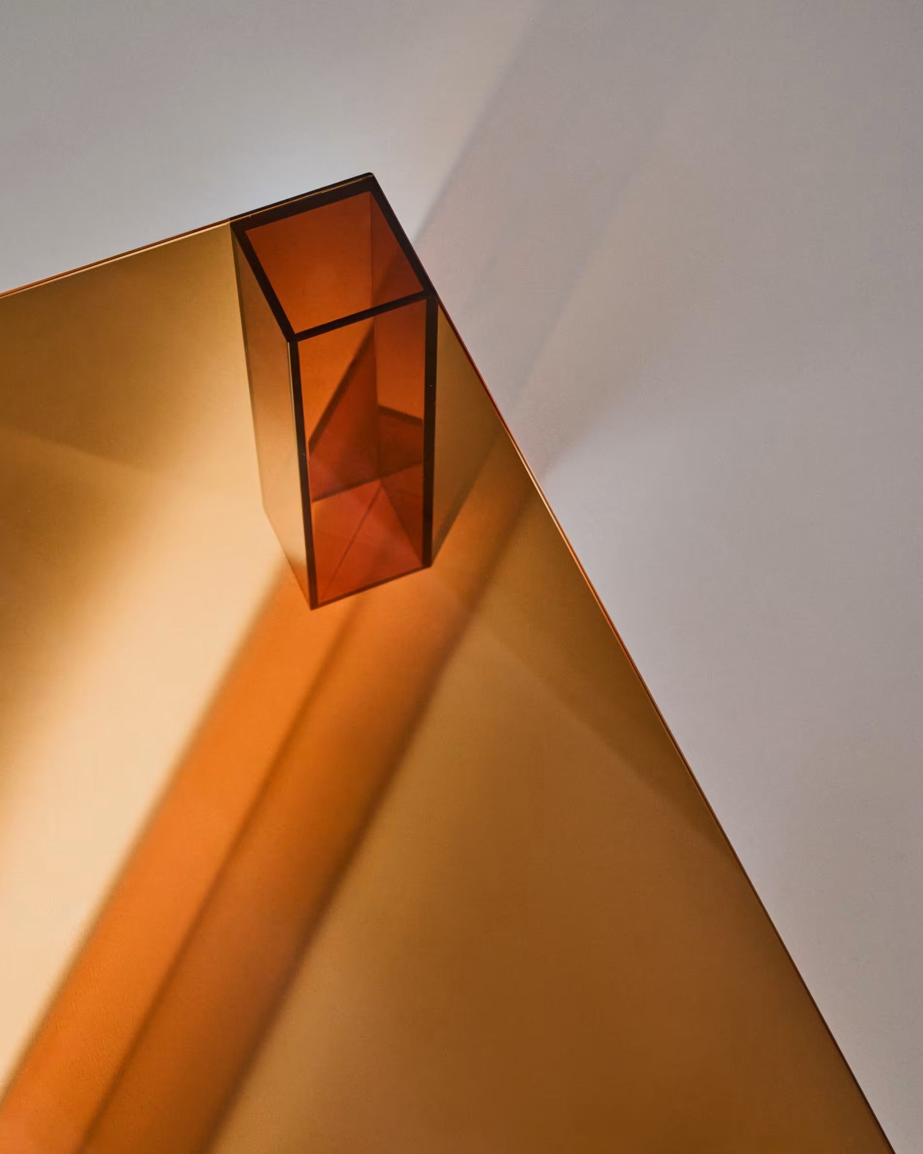 ADULARIA Coffee Table Brown Tempered Glass