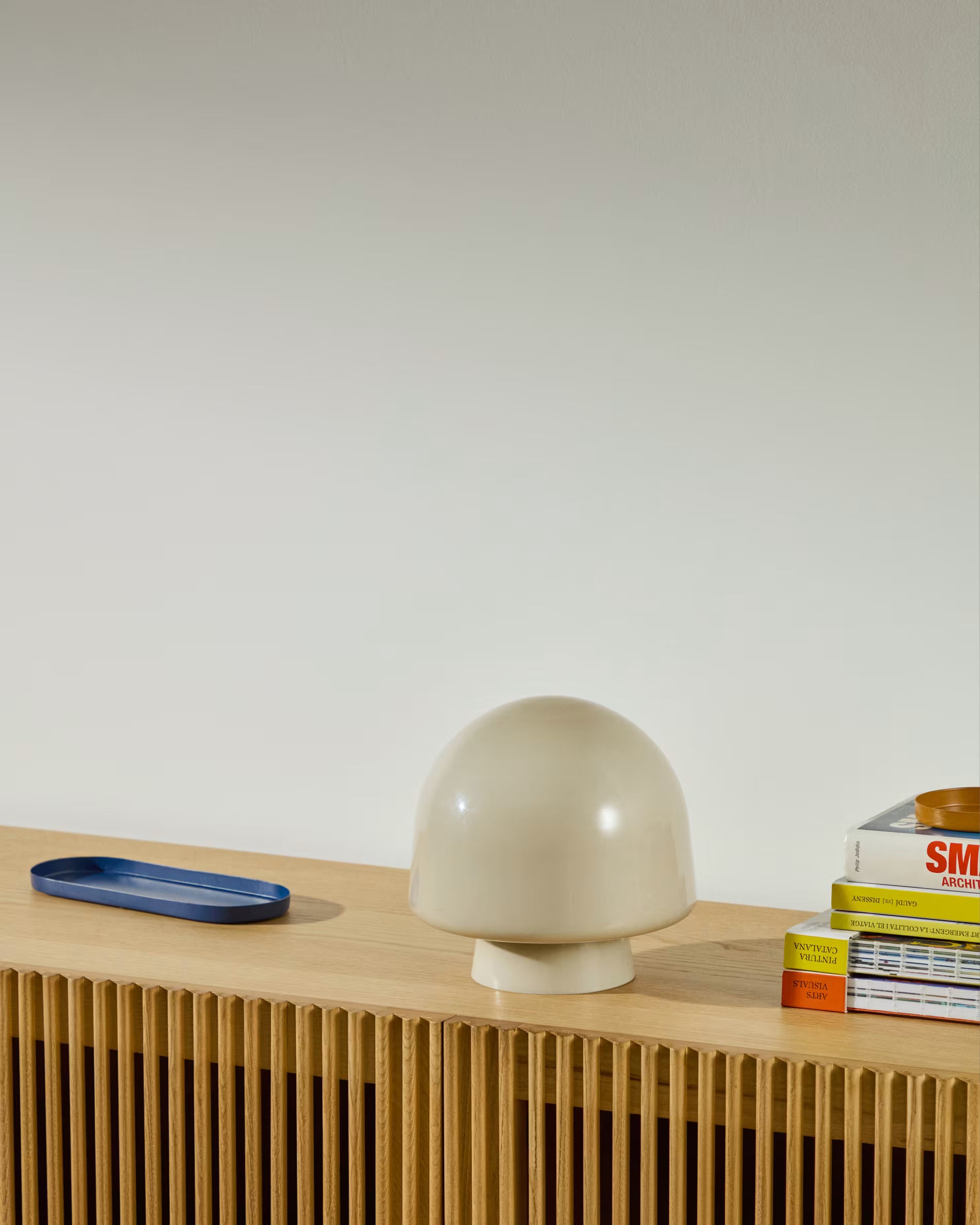 Tafellamp REIG grijs glas