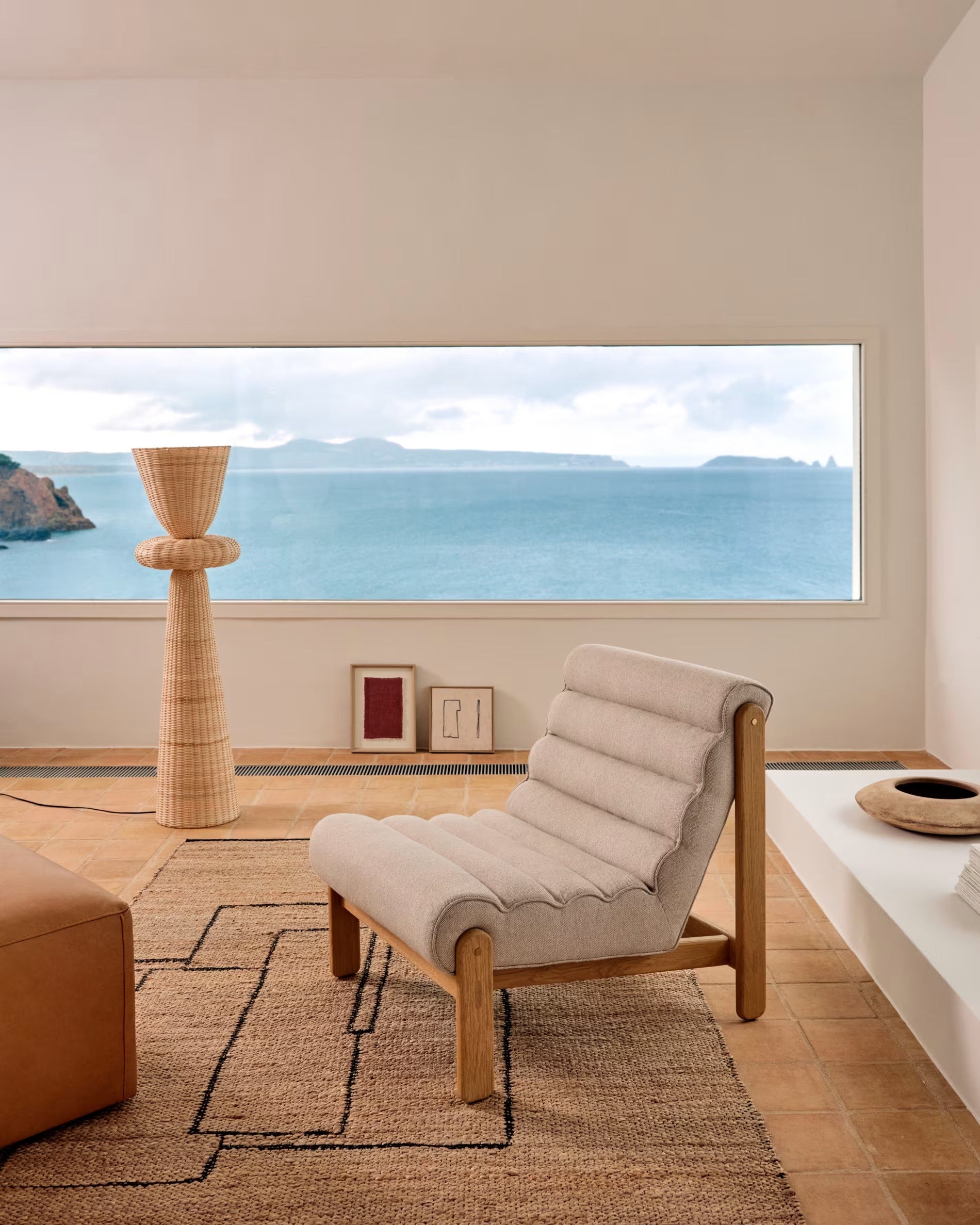 MAGIRA Sessel weiß mit Holzgestell