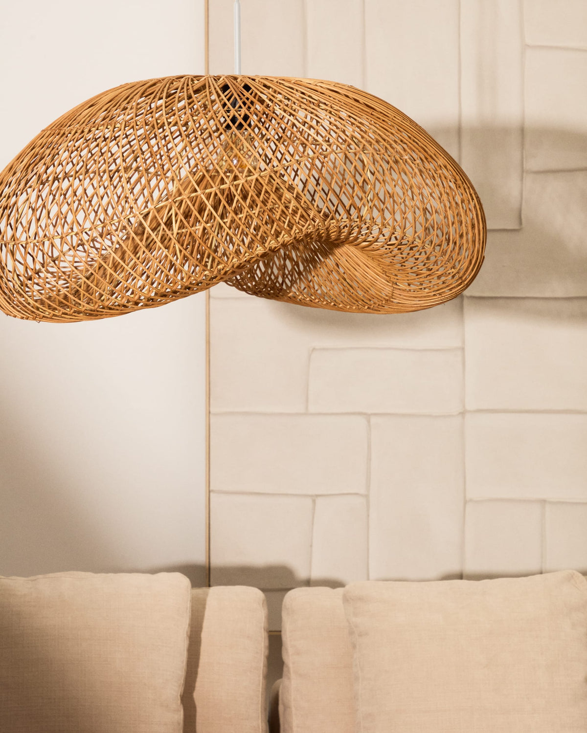 Abażur ISORA naturalny rattan – ujęcie 9