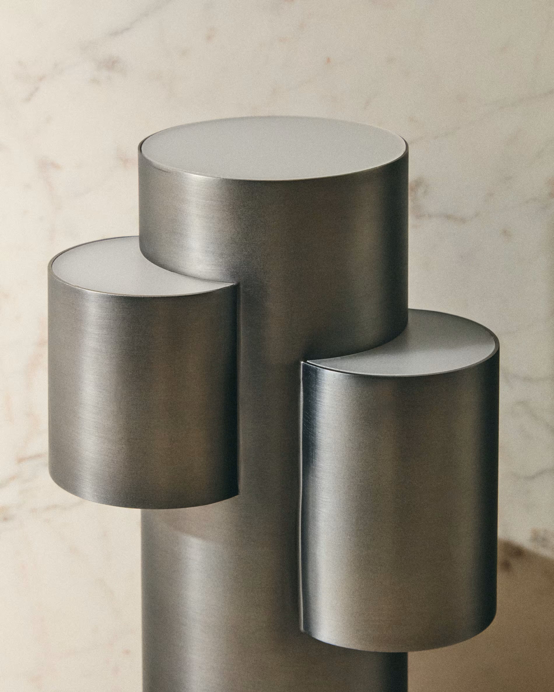 Portable lamp ADRINA dark gray brushed metal