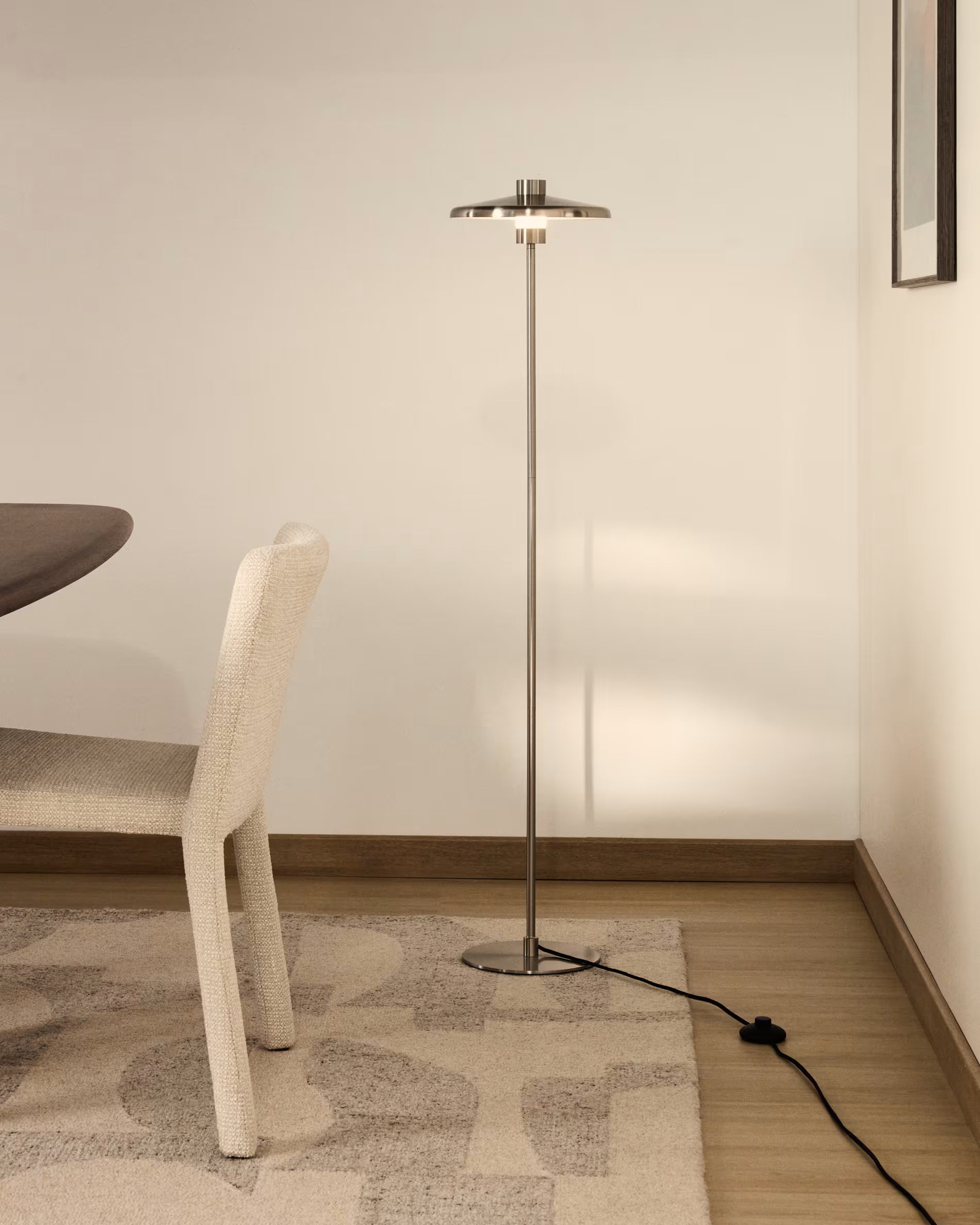 NUVIRA Silver Floor Lamp