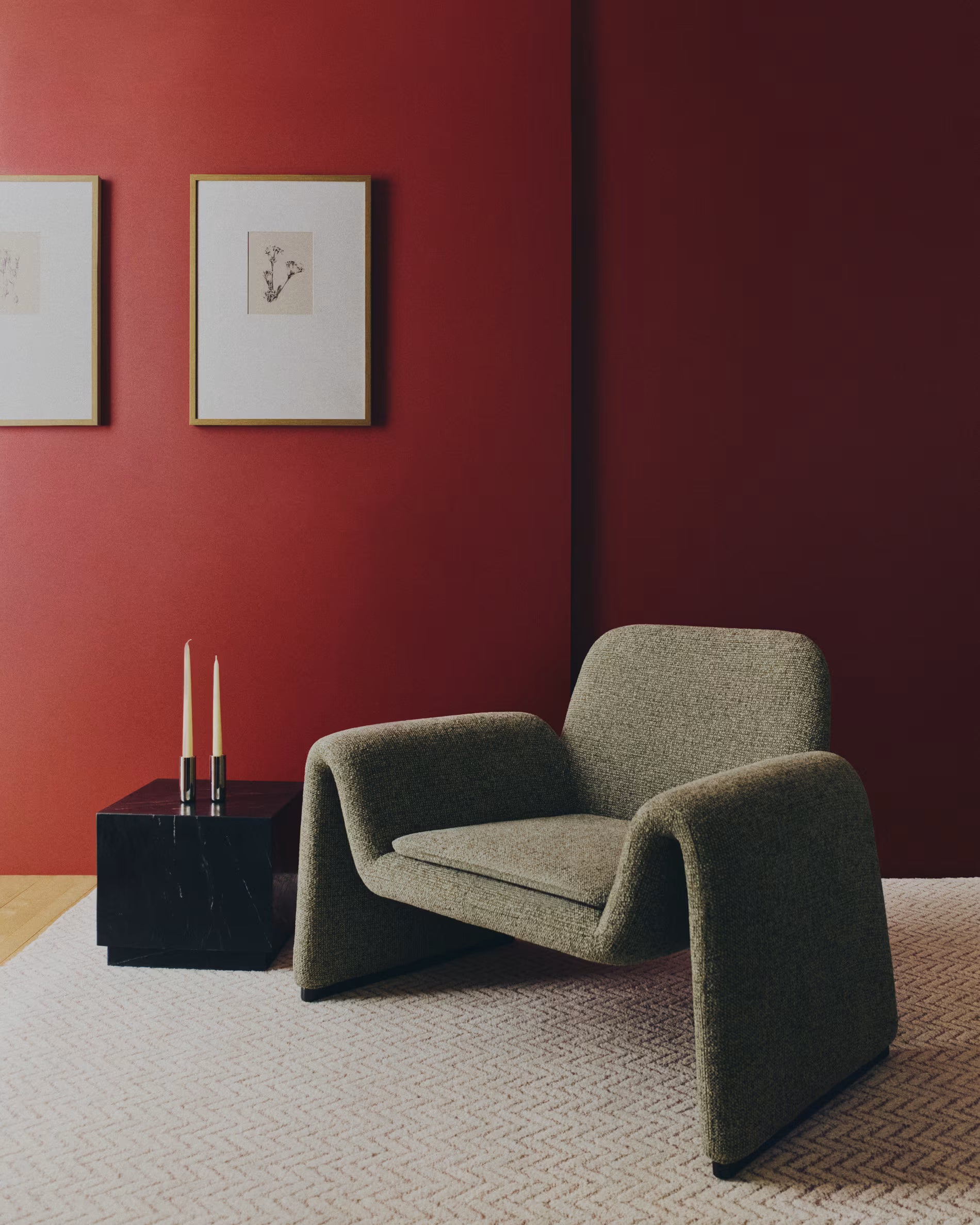 MELVIA green armchair