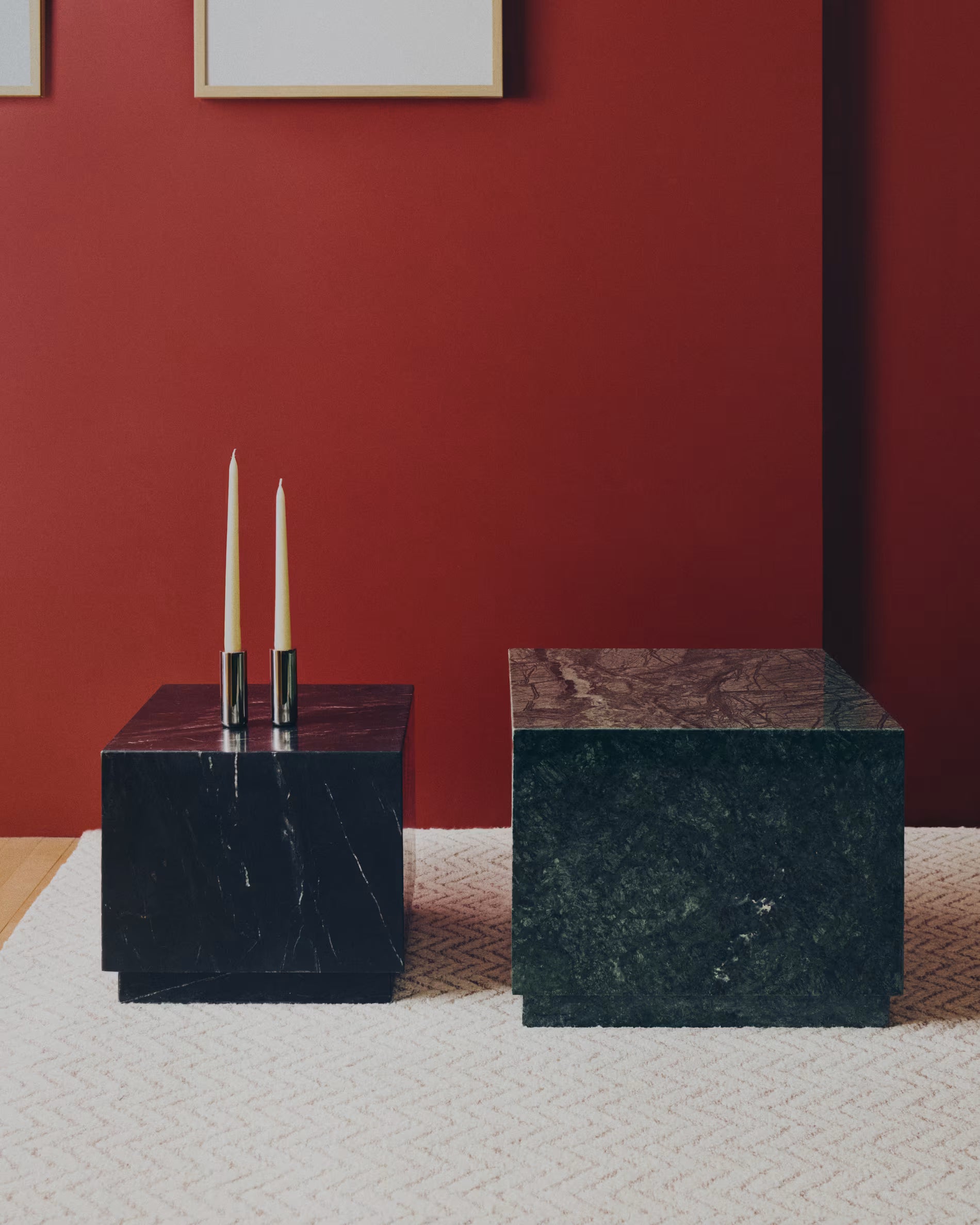 Zijtafel SOREIN zwart marmer