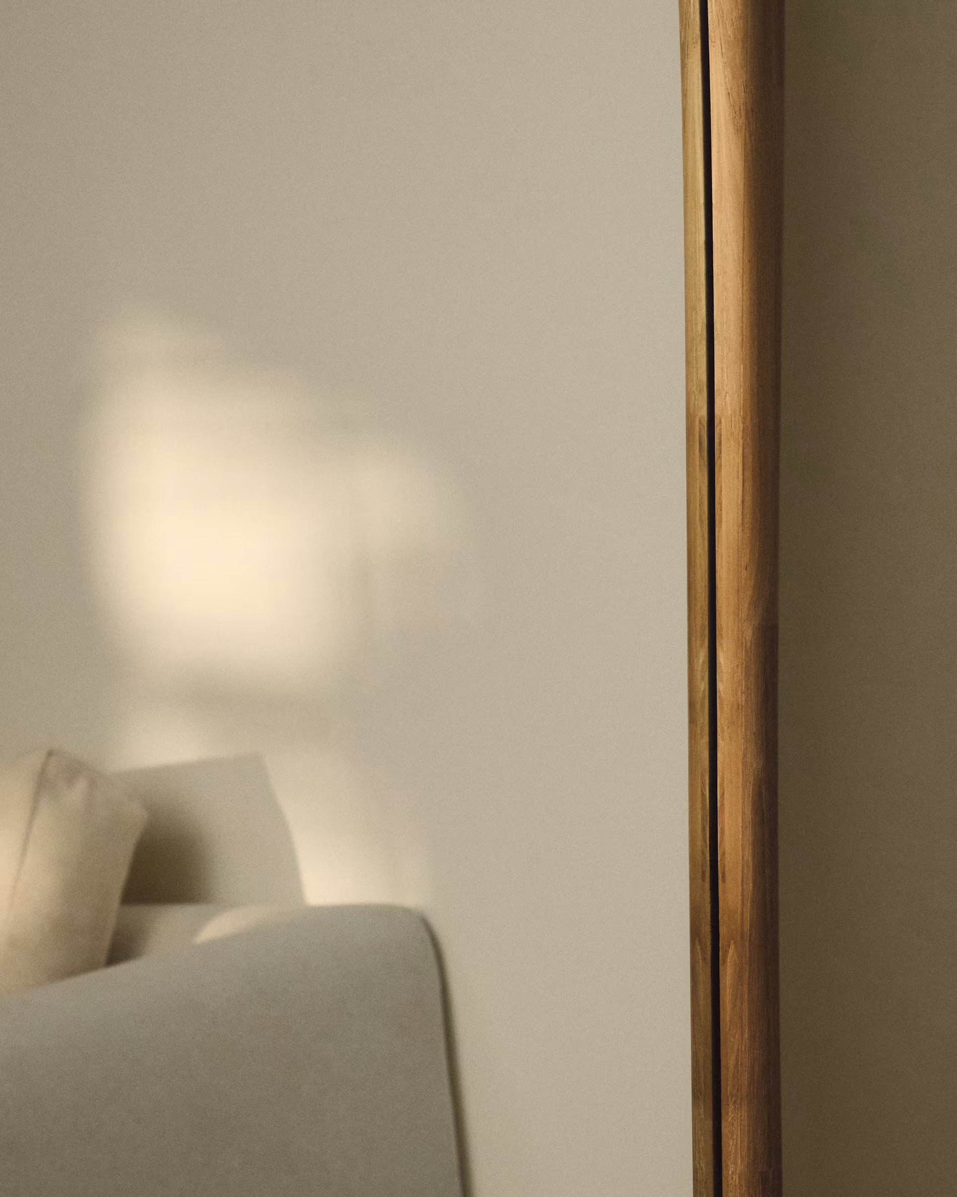 Langwerpige Lustro ALURA teakhout