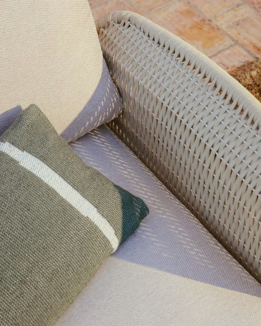 ALIPA Beige 2-Seater Garden Sofa