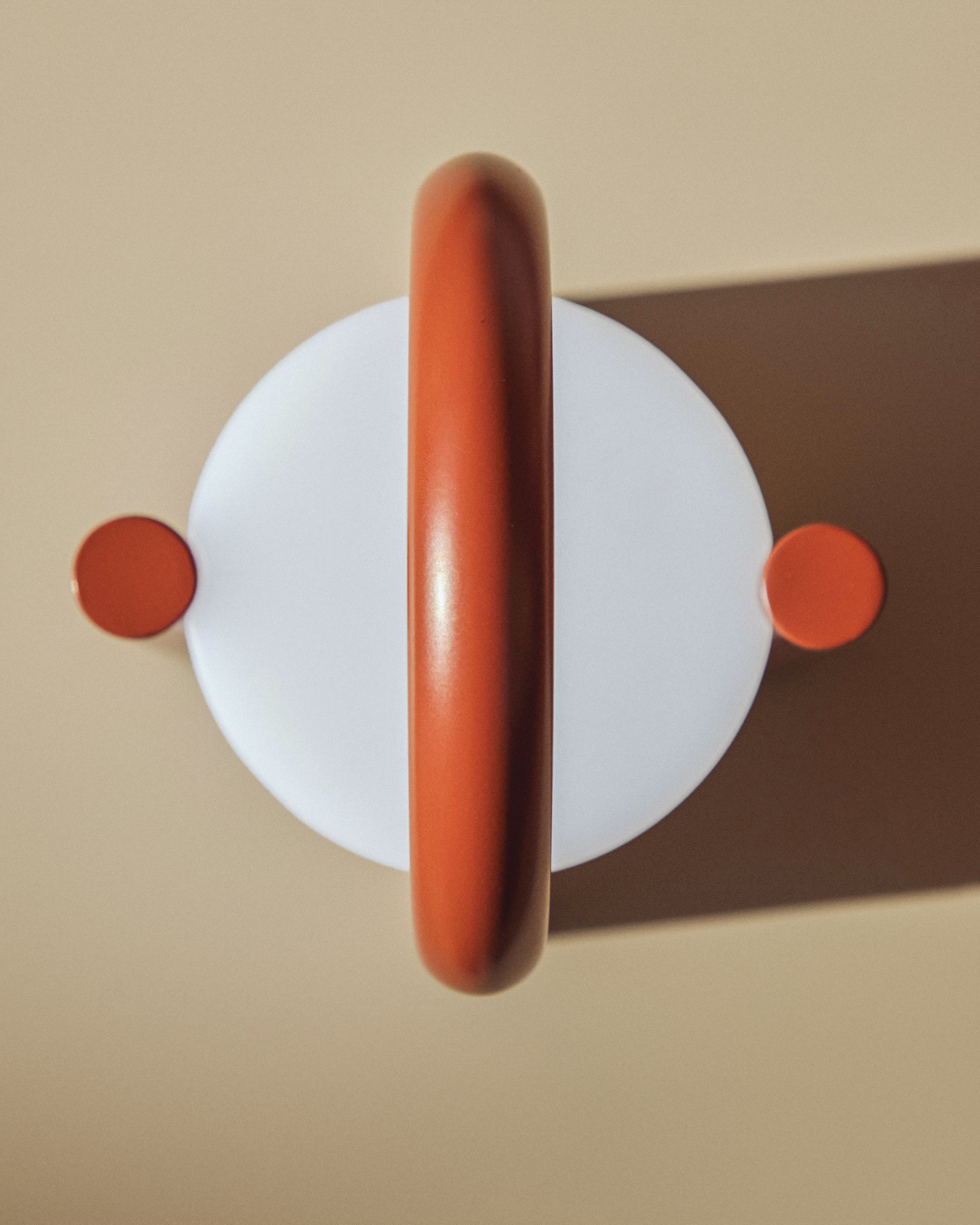 Draagbare tuinlamp LEROS terracotta