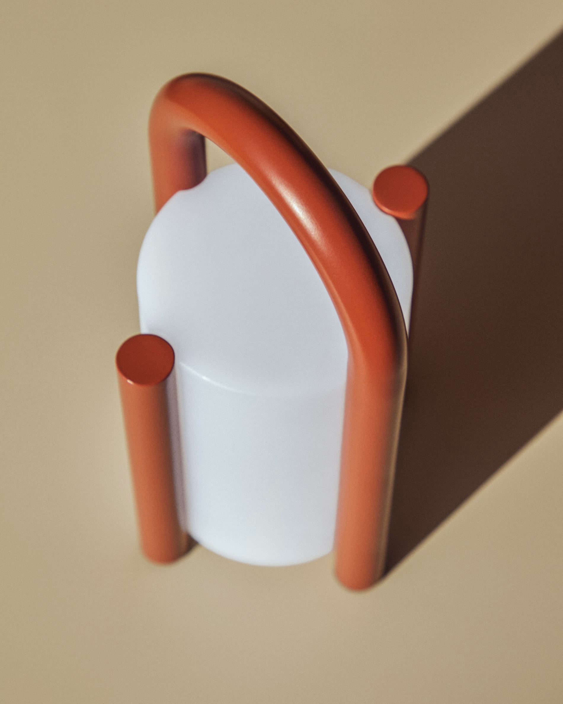 Draagbare tuinlamp LEROS terracotta