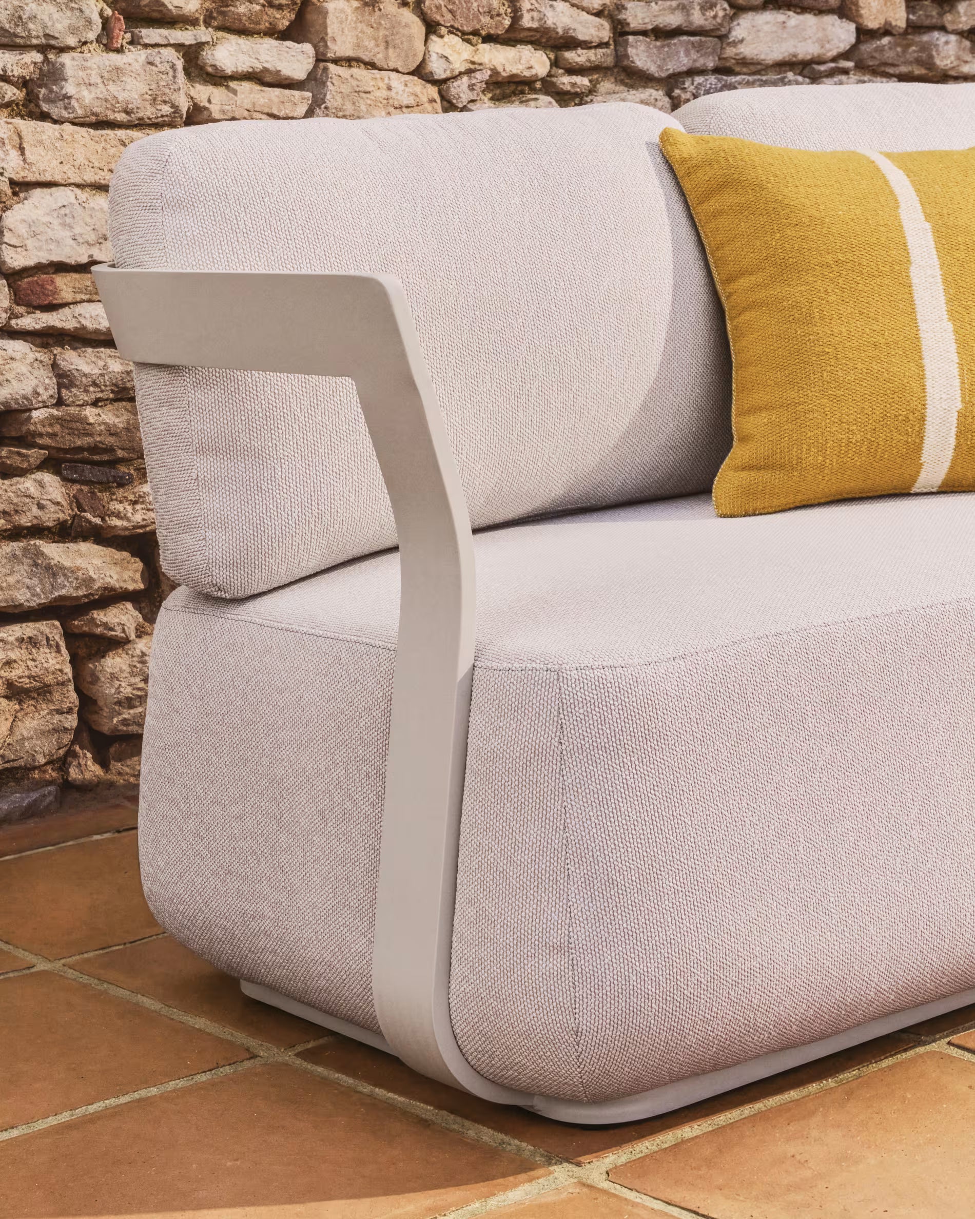 Sofa ogrodowa 3-osobowa TAMARIS ecru na taras i do ogrodu