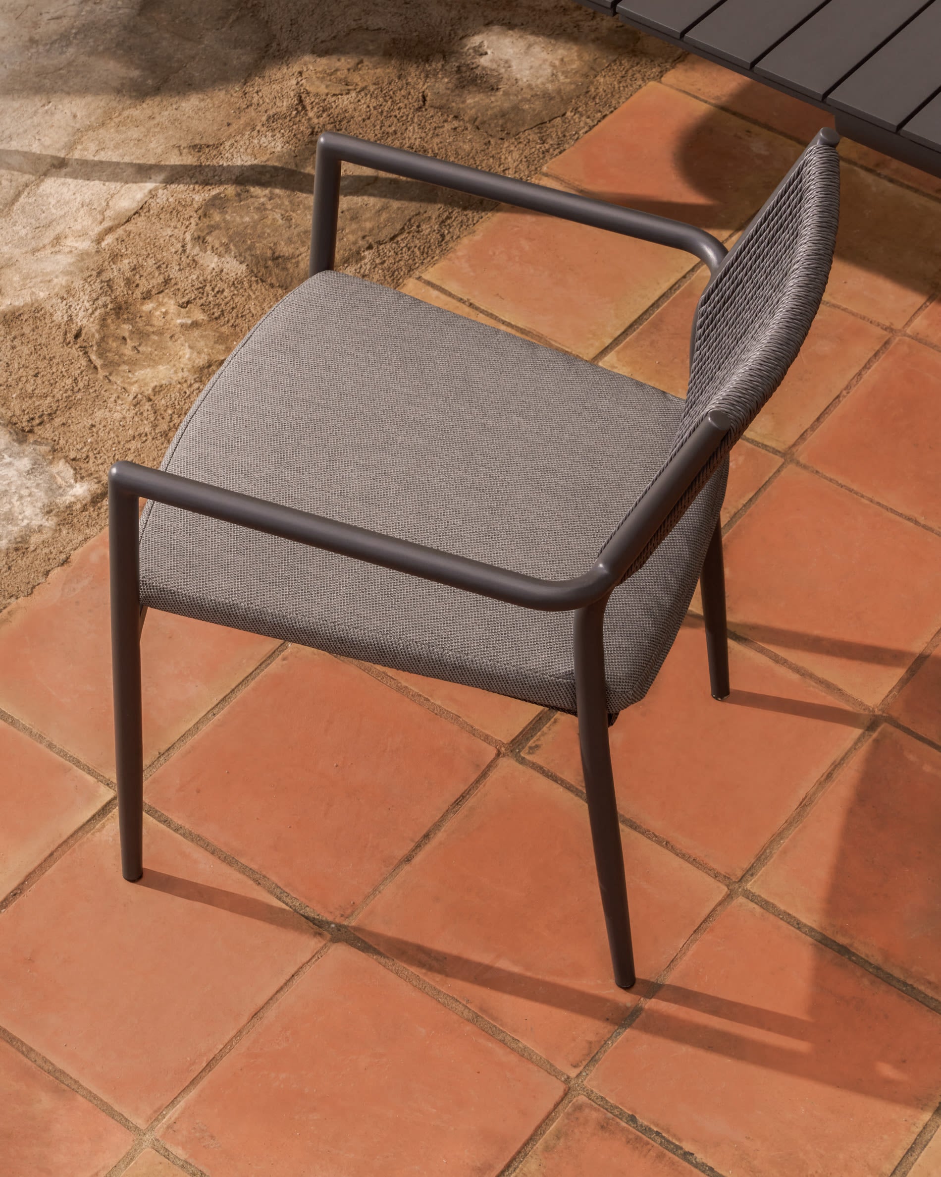 ARGASI garden chair in graphite