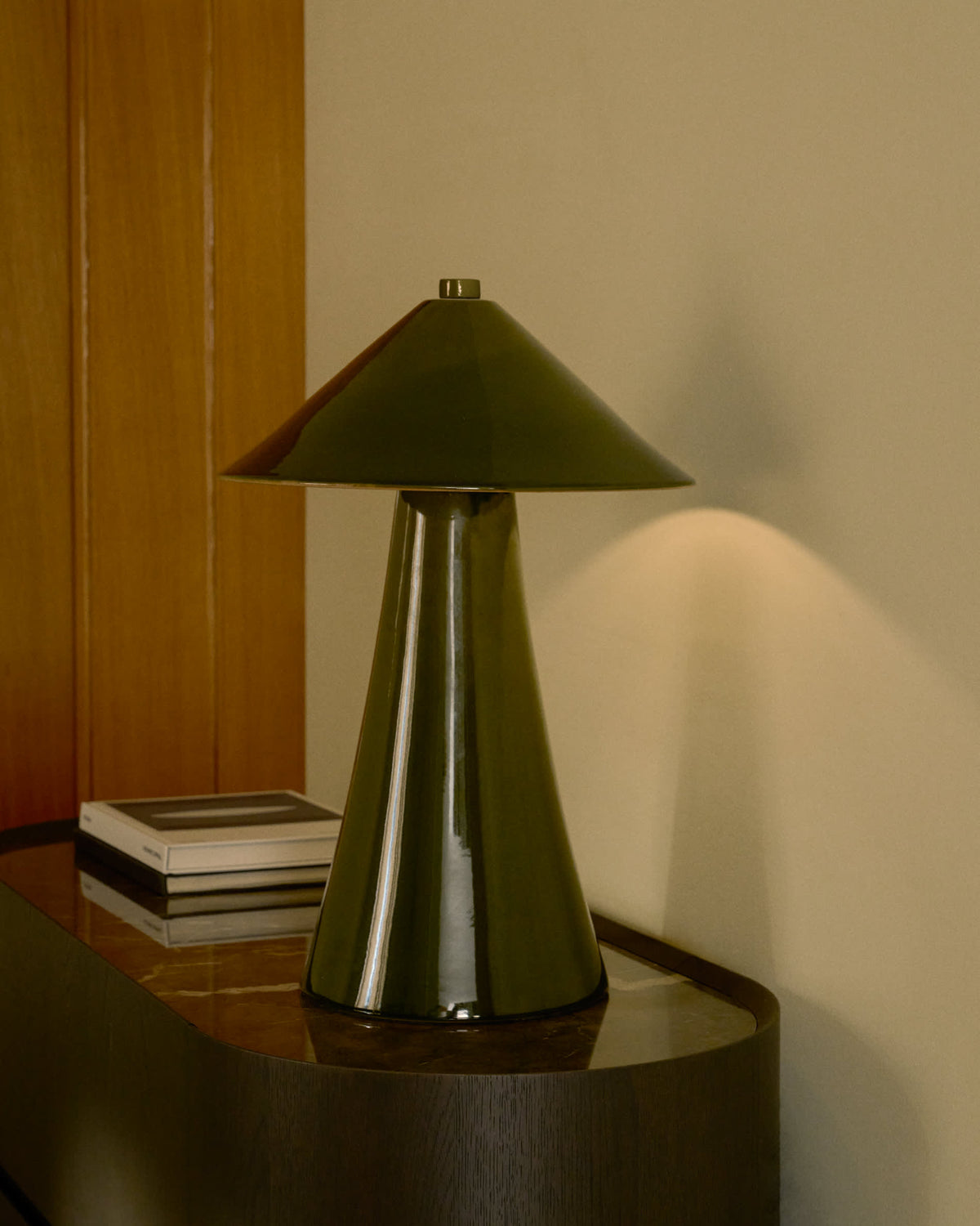Lampa stołowa CEREN zielony ceramika – ujęcie 7