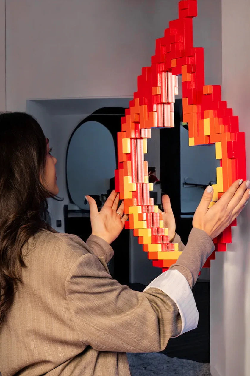 Lustro PIXEL - KERSEN rood