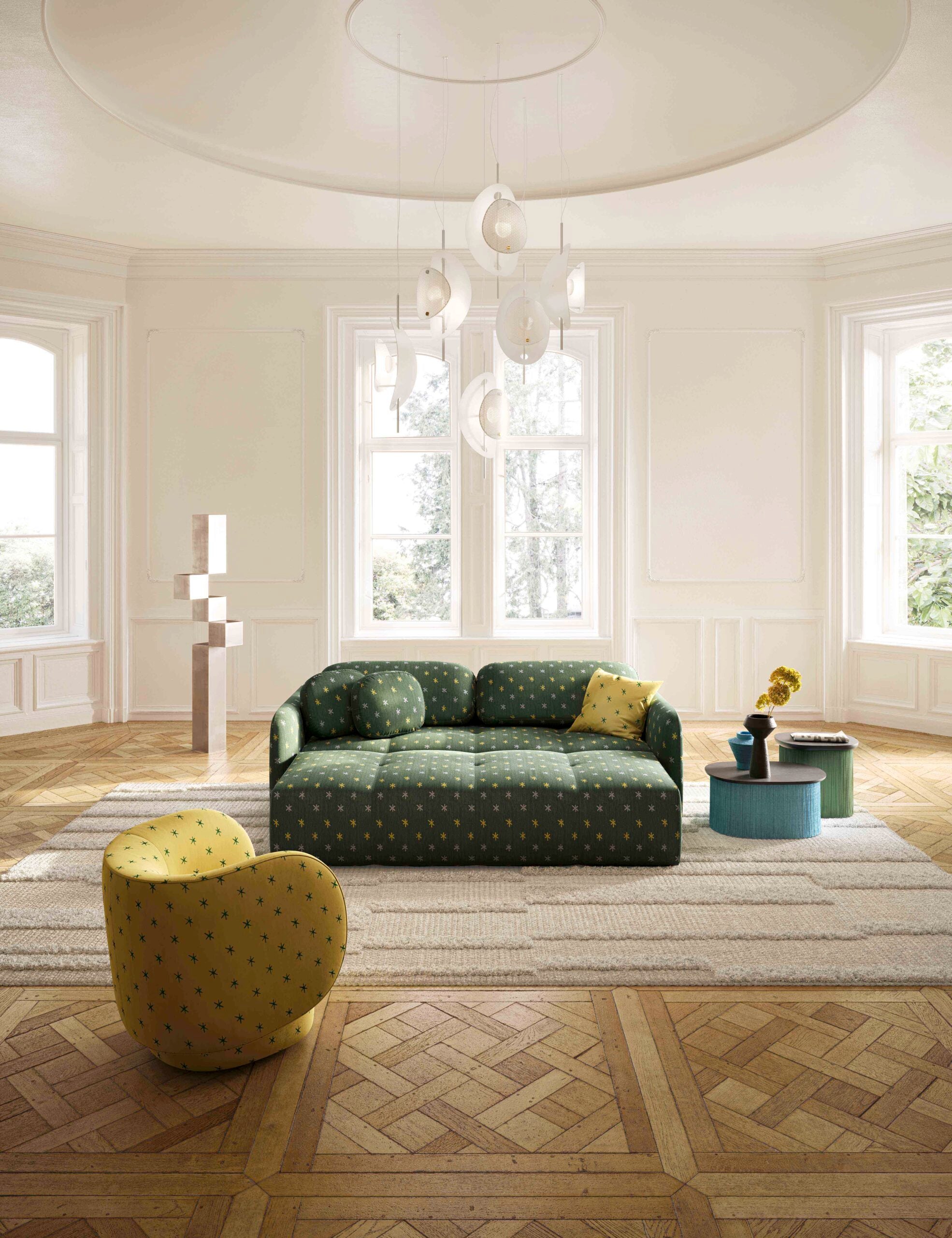 Sofa met slaapfunctie VERTO gestoffeerd