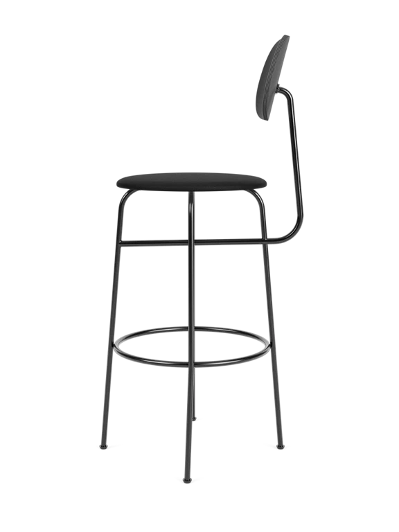 Hocker AFTEROOM PLUS zwart esdoornfineer met zwart gestoffeerde zitting