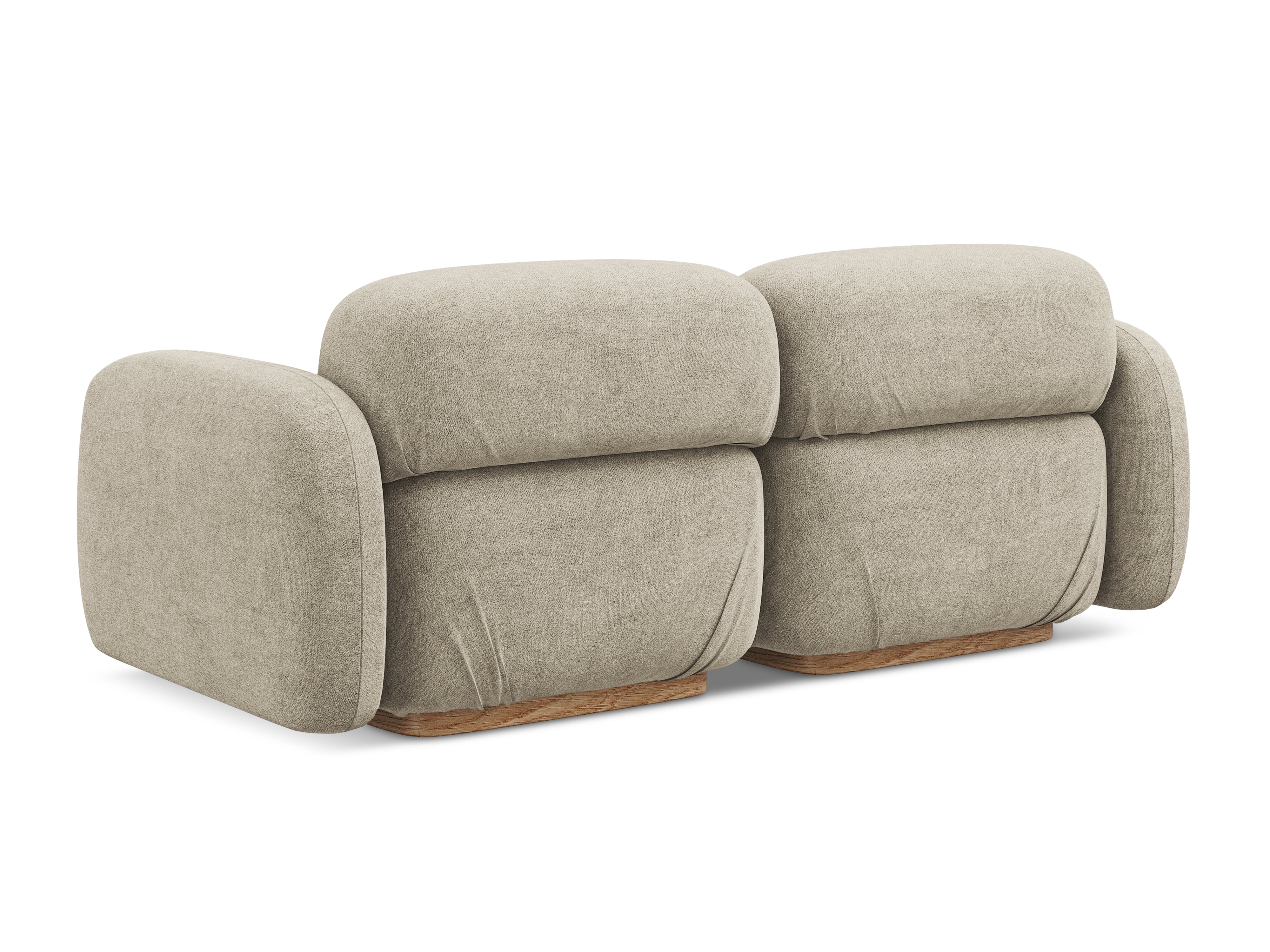 3-Seater Modular Sofa AILANI Beige Boucle
