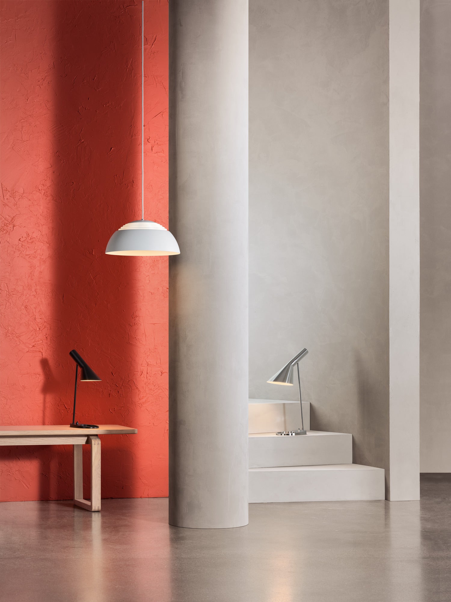 AJ MINI Table Lamp Polished Stainless Steel