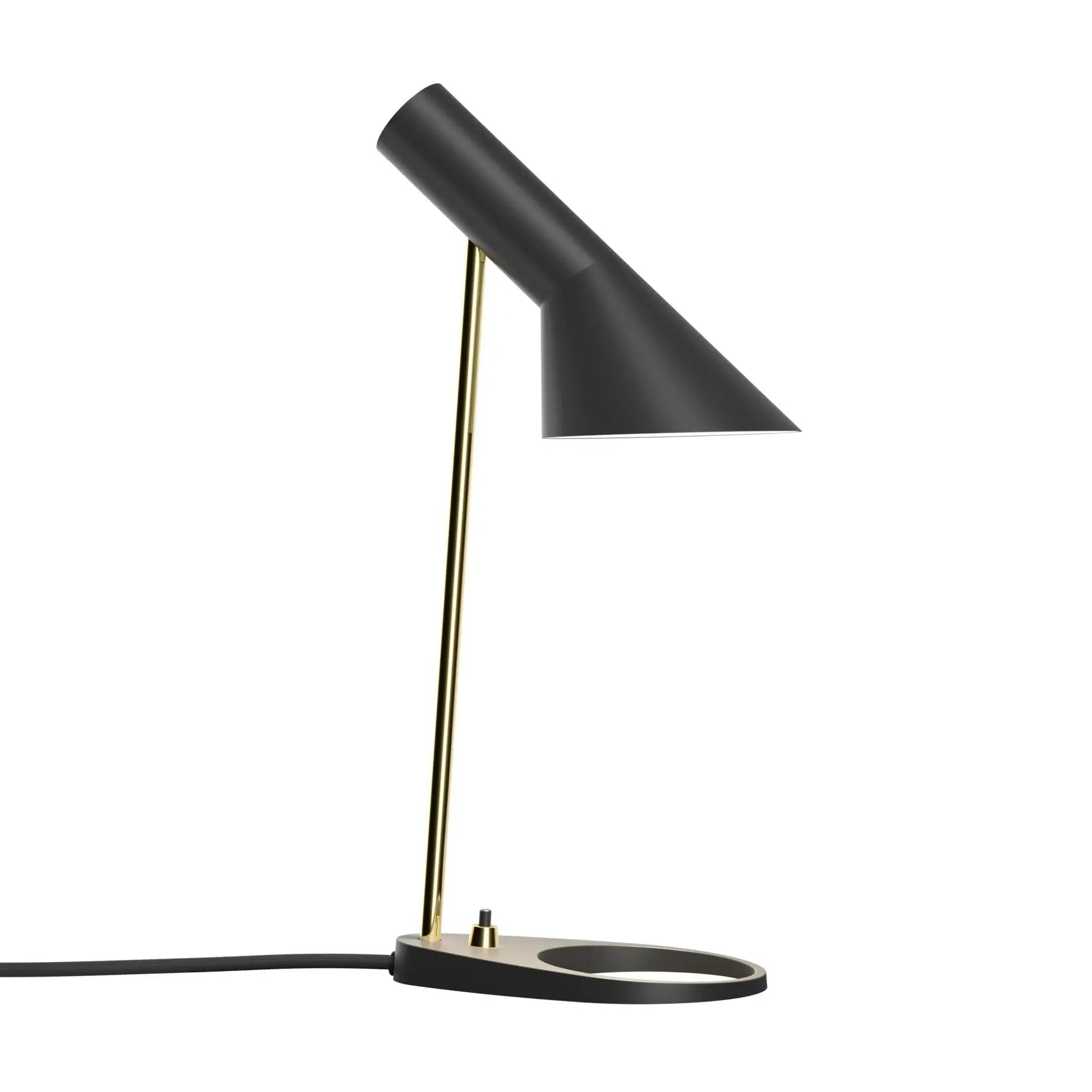 Lampa stołowa AJ MINI czarny z mosiężnym – Louis Poulsen