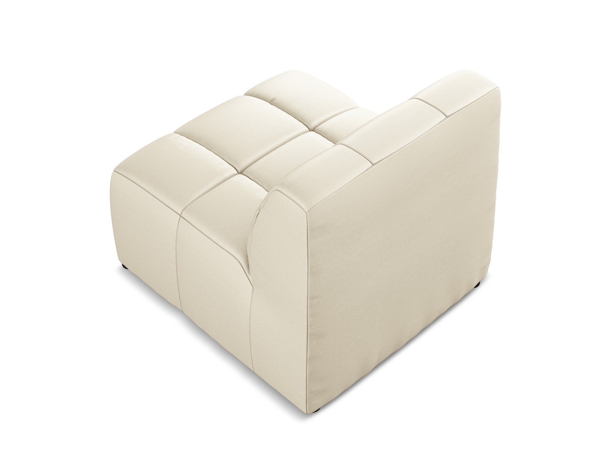 Armchair / module ALOHA light beige eco-leather