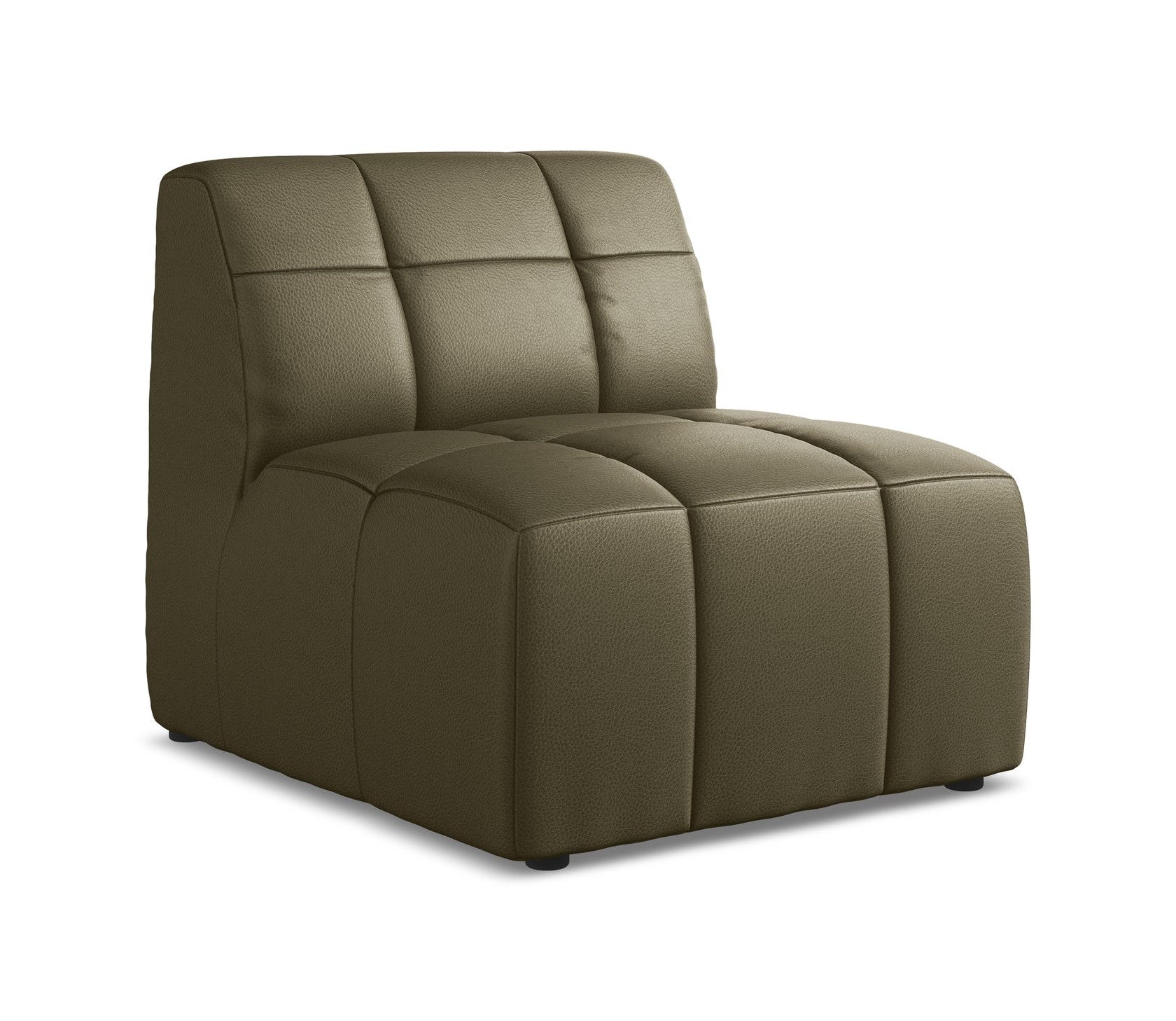 Armchair / module ALOHA olive ecological leather