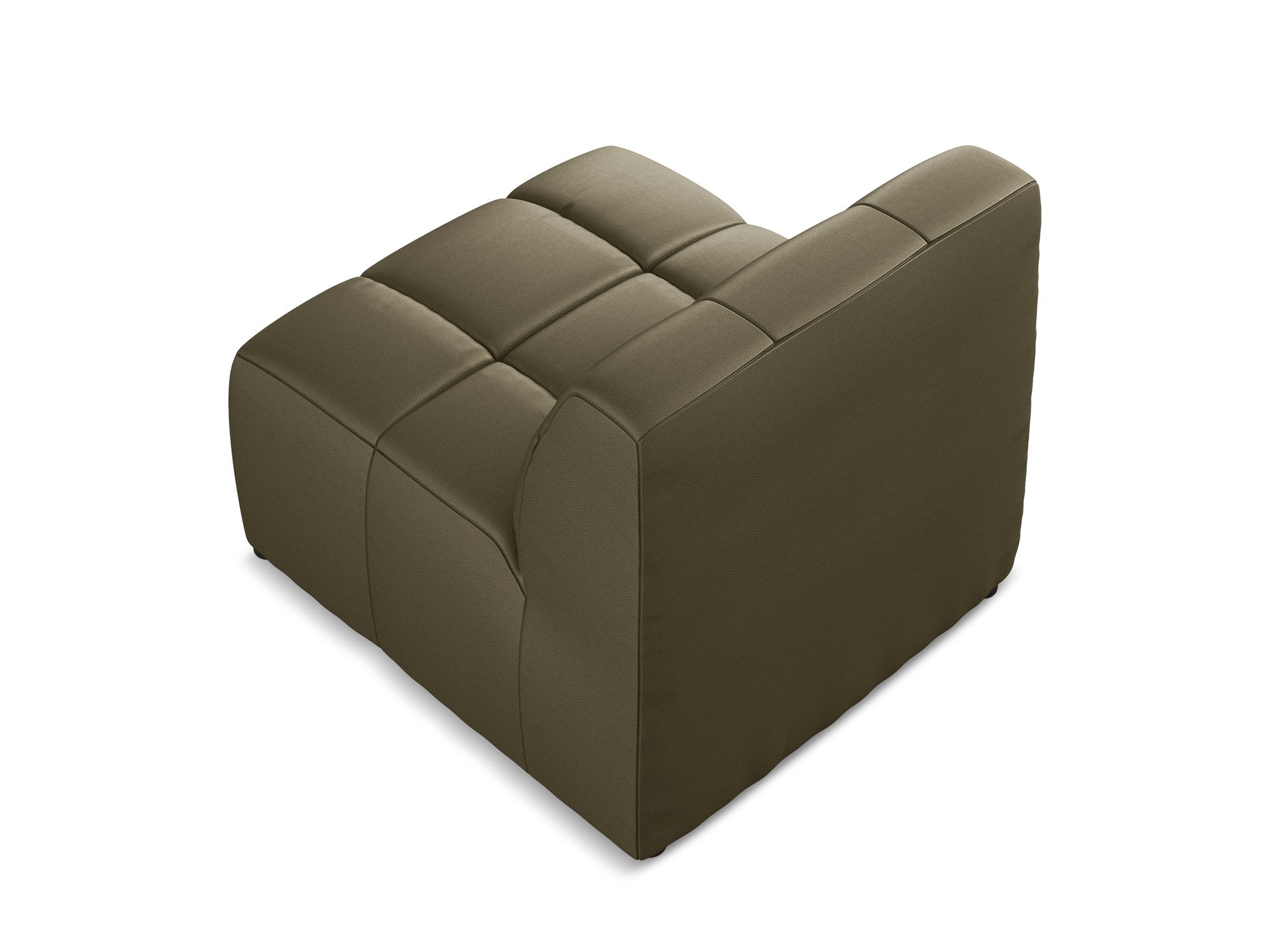 Armchair / module ALOHA olive ecological leather