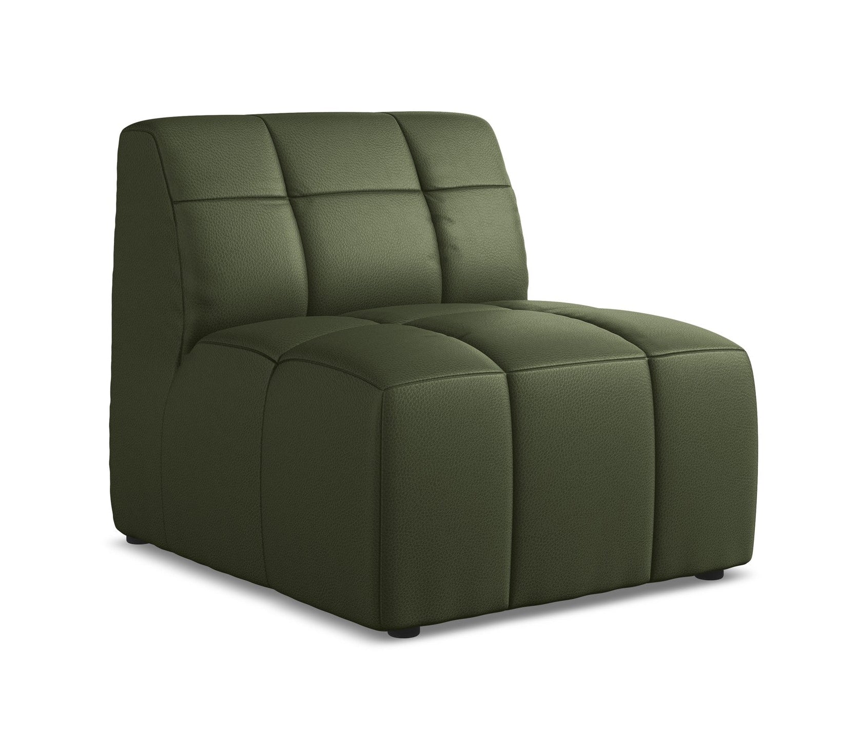Armchair / module ALOHA dark green eco-leather