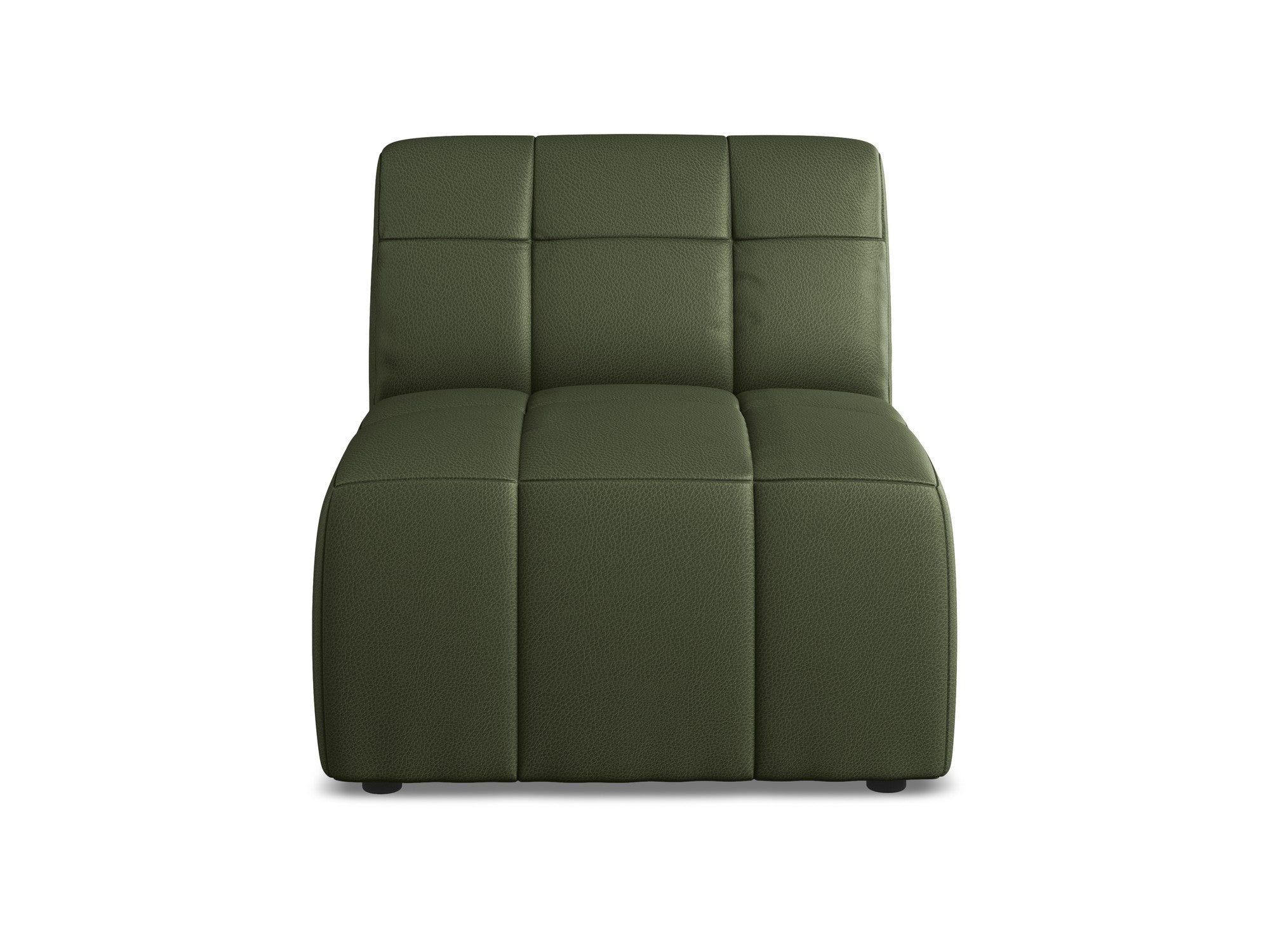 Armchair / module ALOHA dark green eco-leather