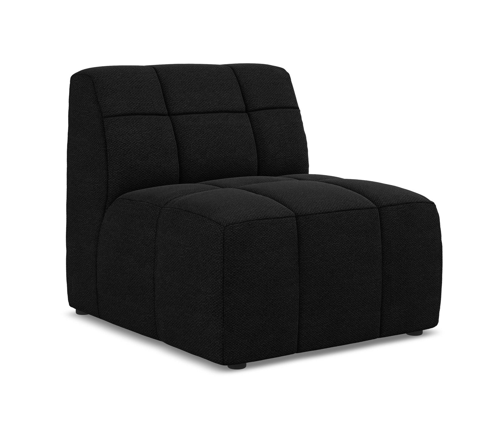 Fauteuil / module ALOHA zwarte bouclé