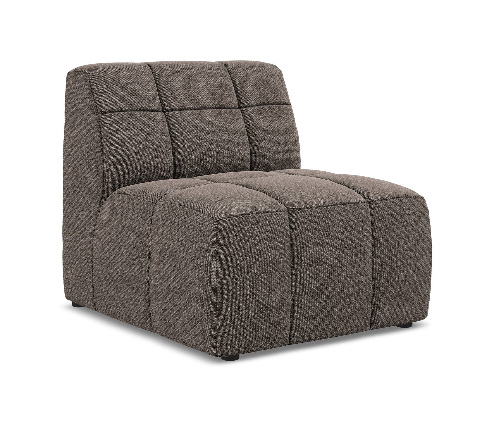 Armchair / module ALOHA chocolate boucle