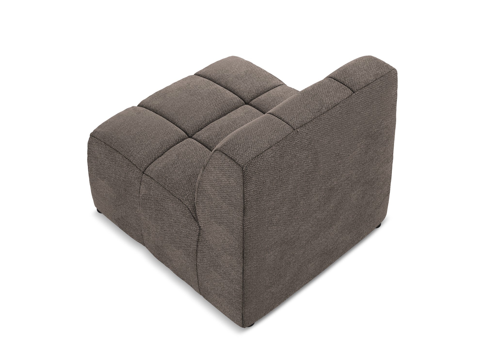 Armchair / module ALOHA chocolate boucle