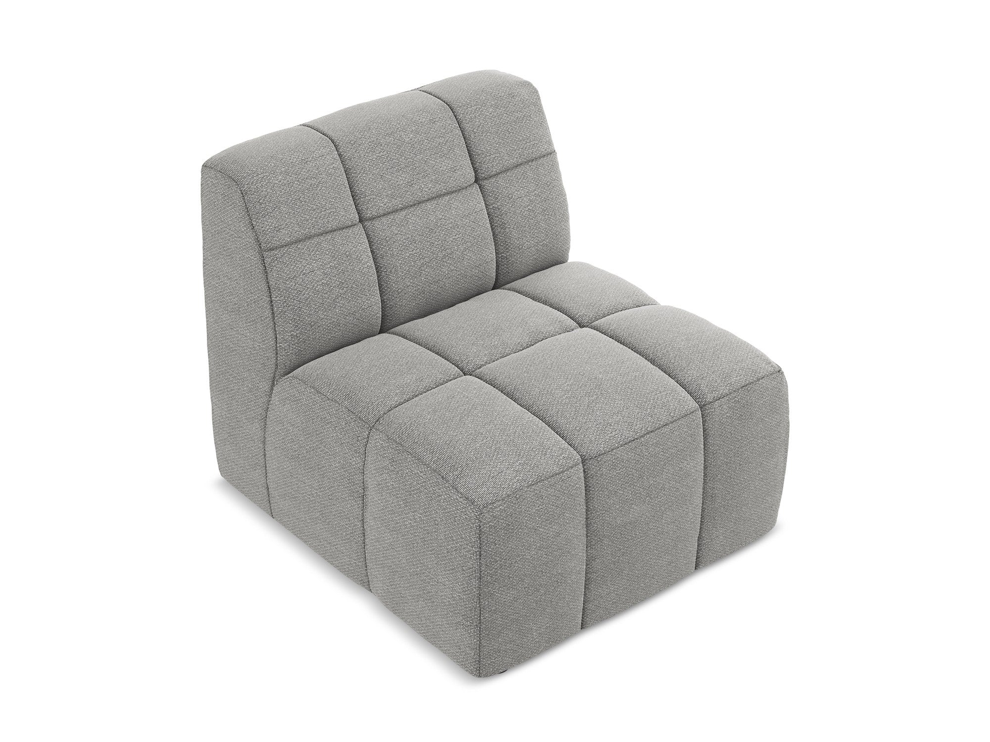 Fauteuil / module ALOHA lichtgrijze boucle