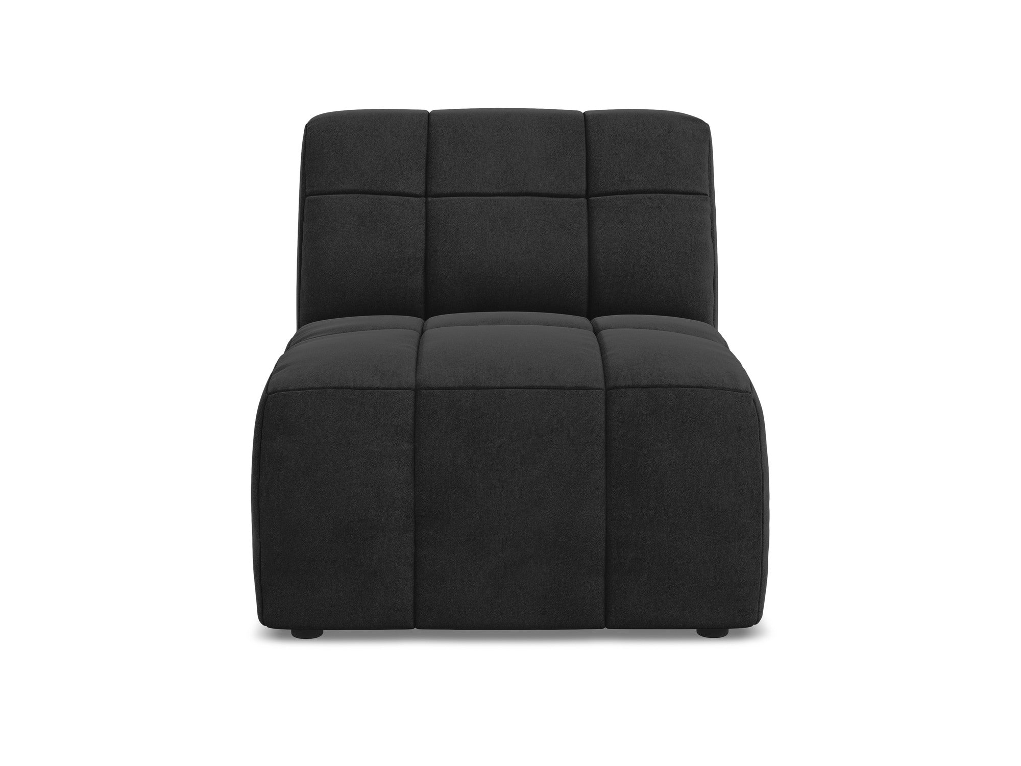 Fauteuil / modulaire fluwelen ALOHA zwart