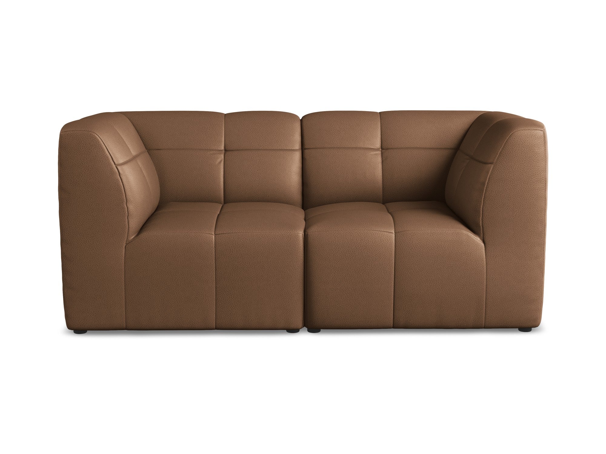 Modular 2-Seater Sofa ALOHA in Chocolate Eco-Leather
