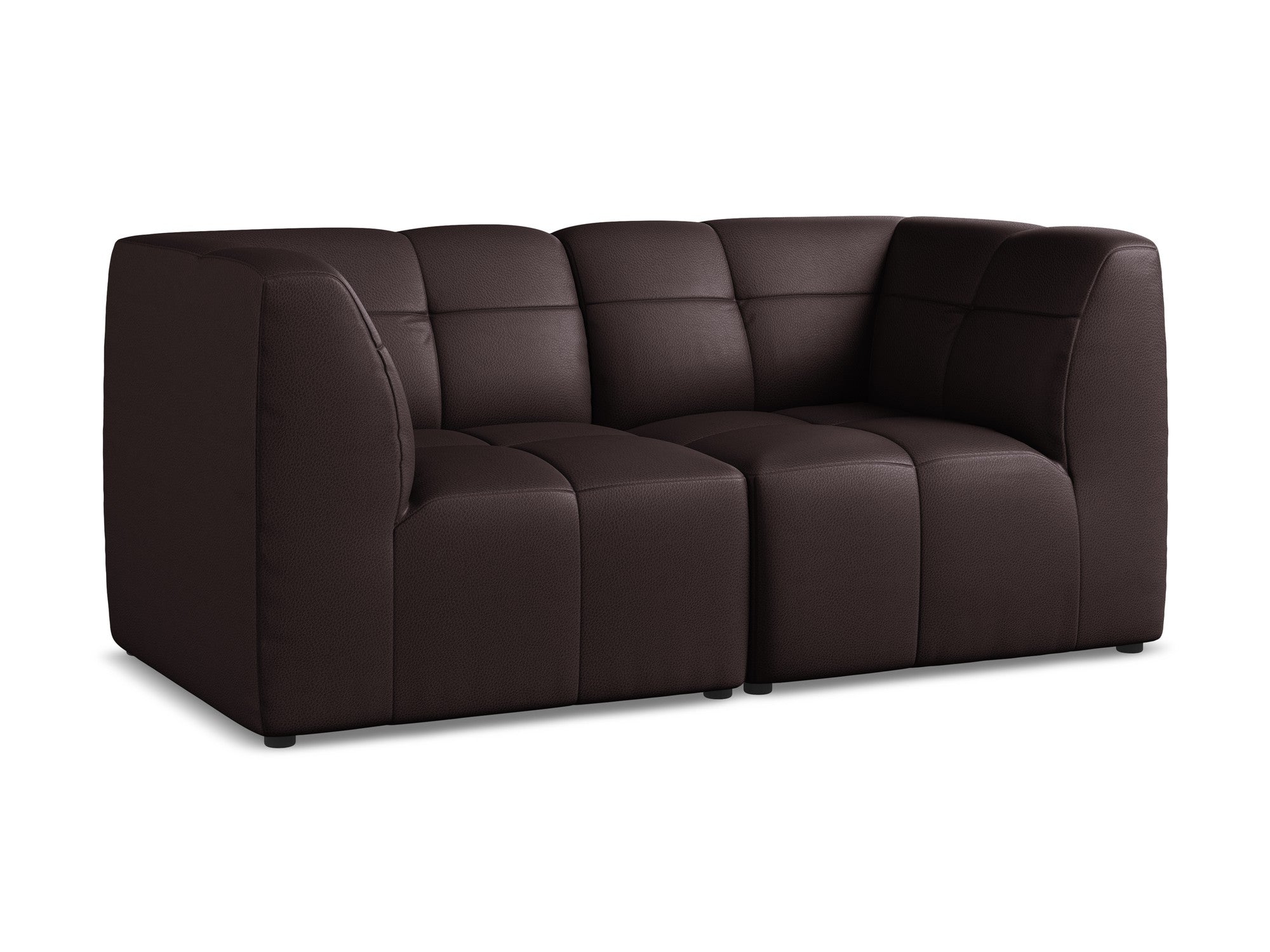 Modular 2-Seater Sofa ALOHA Plum Eco-Leather