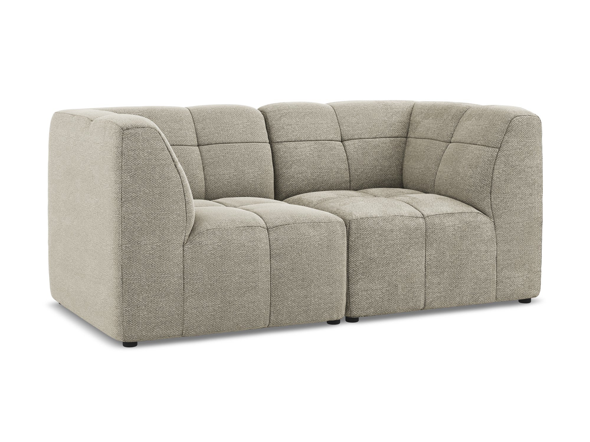 Modulares 2-Sitzer Sofa ALOHA taupe Boucle