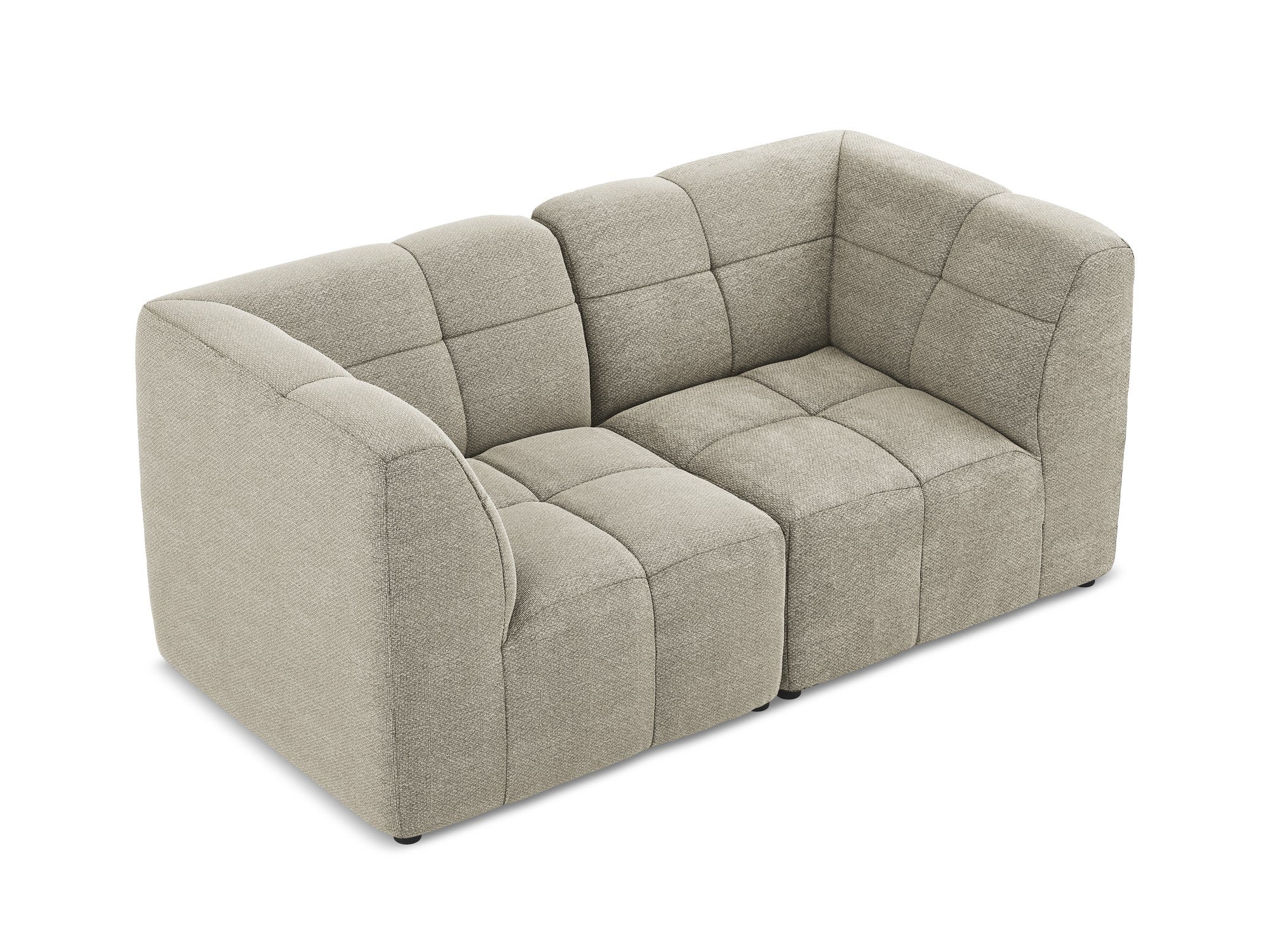 Modulares 2-Sitzer Sofa ALOHA taupe Boucle